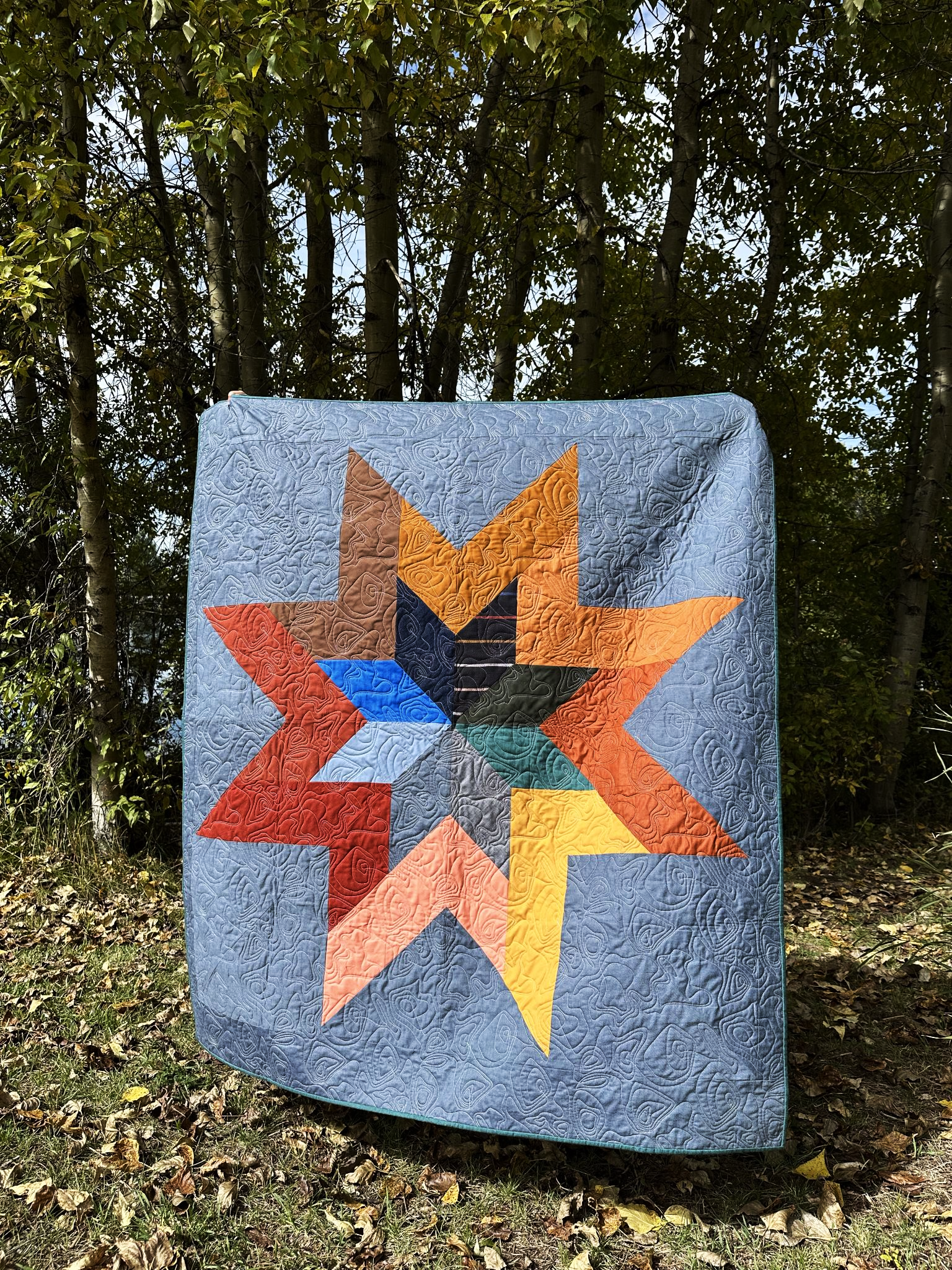 Trailing Star Quilt Pattern - PDF