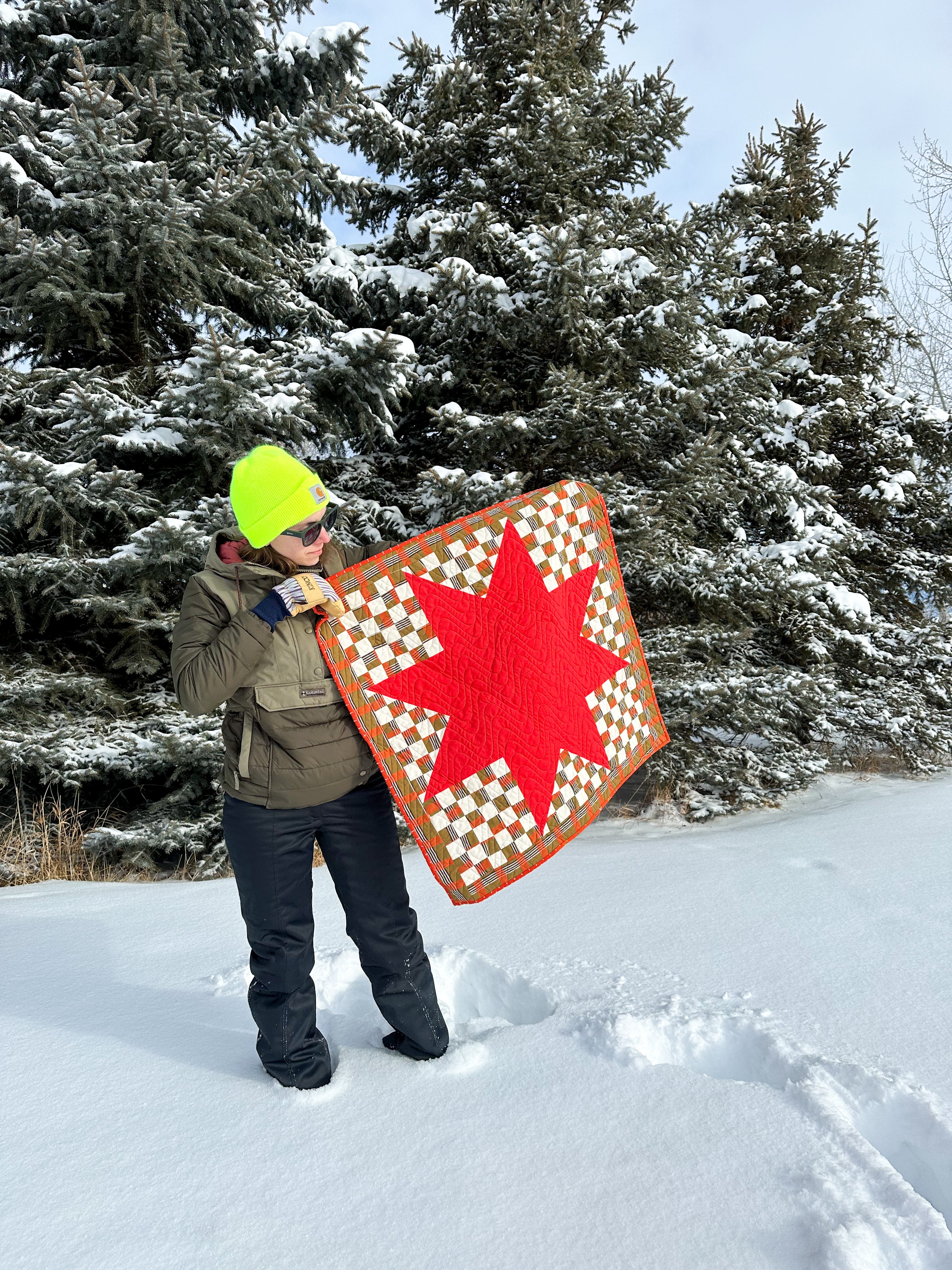 Y Not Star - Checkerboard background (Baby size)