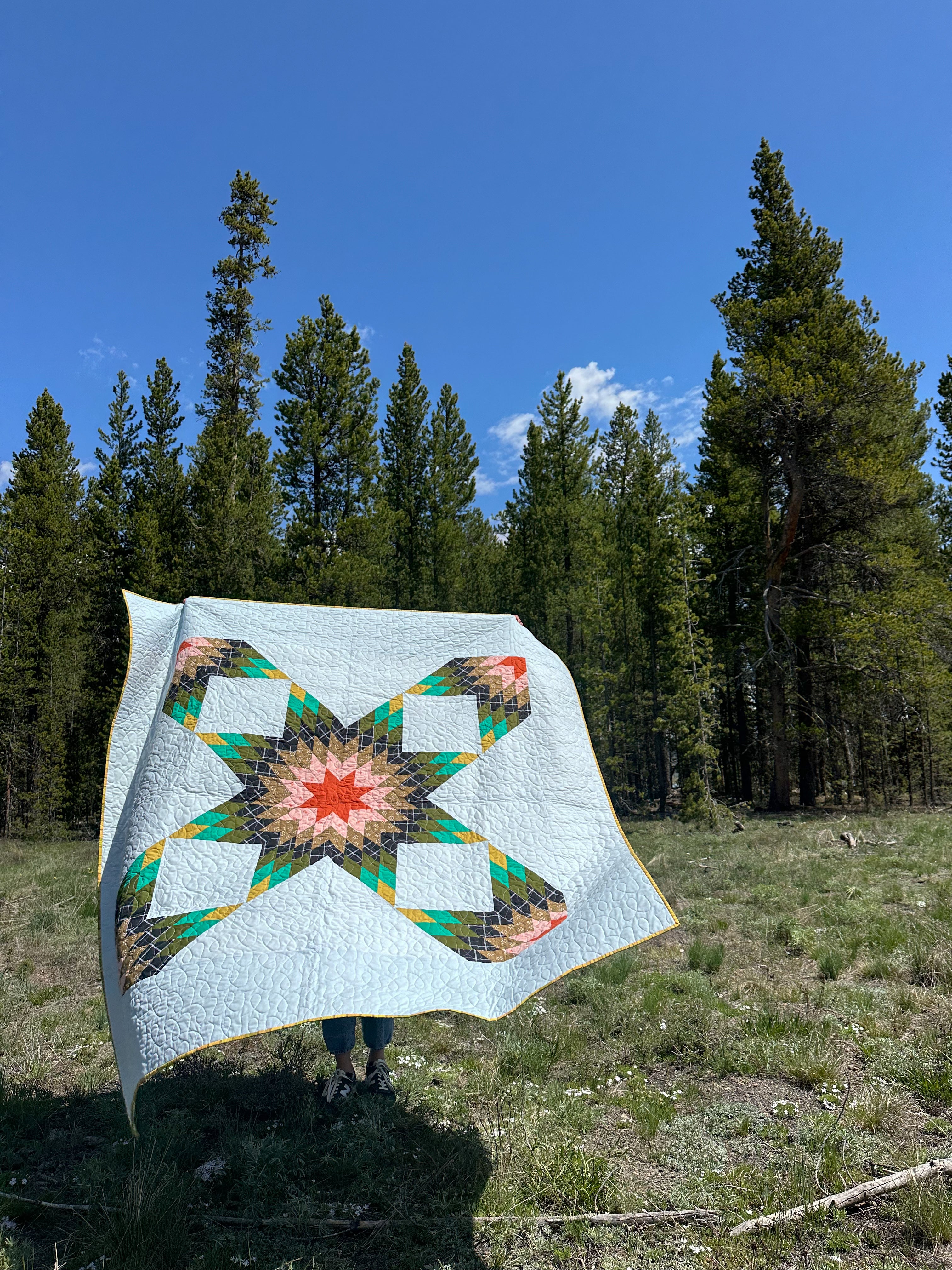 North Country Star Quilt Kit (Background Not Included)