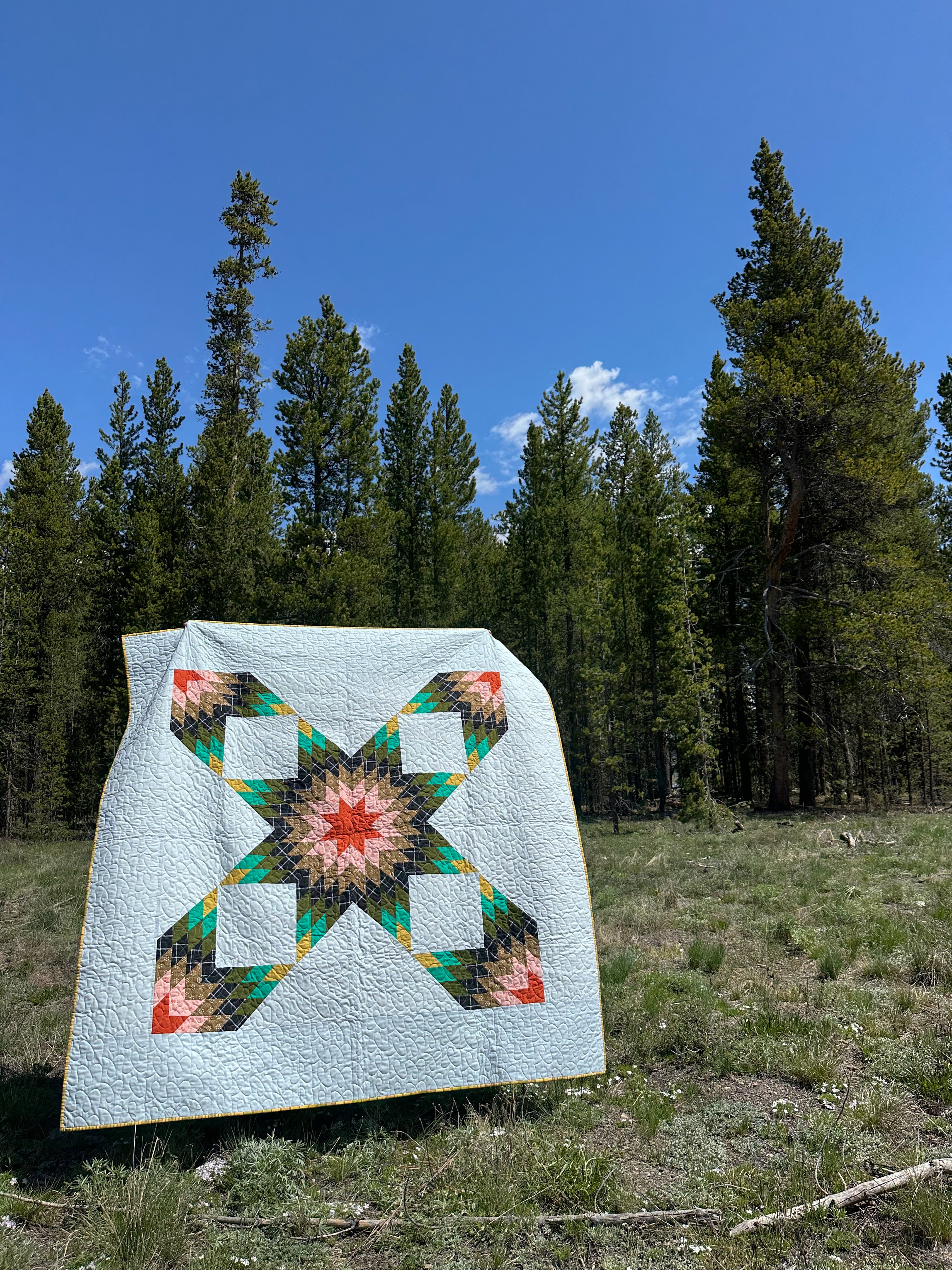 North Country Star Quilt Kit: Large Throw Size