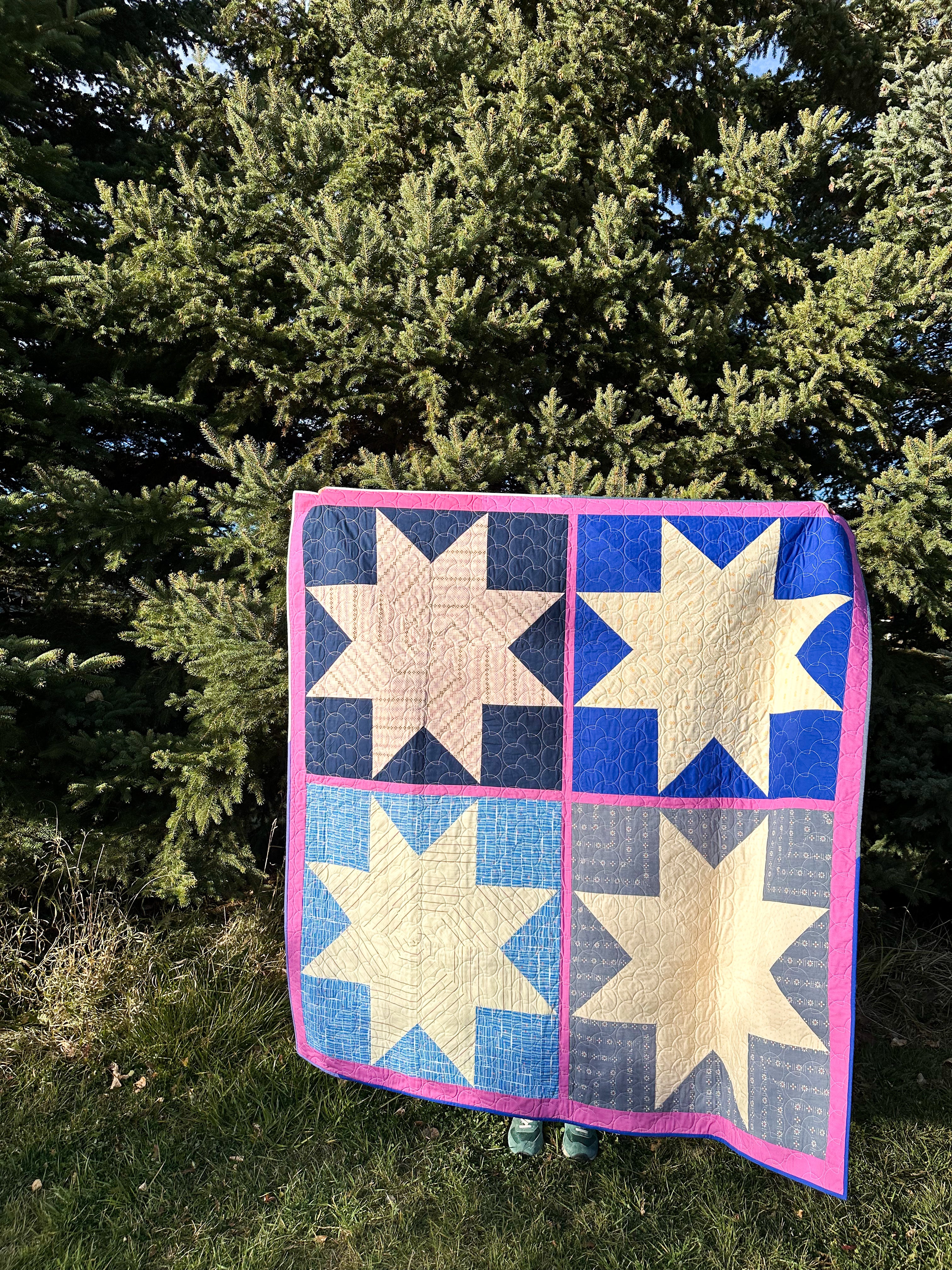 Y Not Star - Blues version (Throw size)