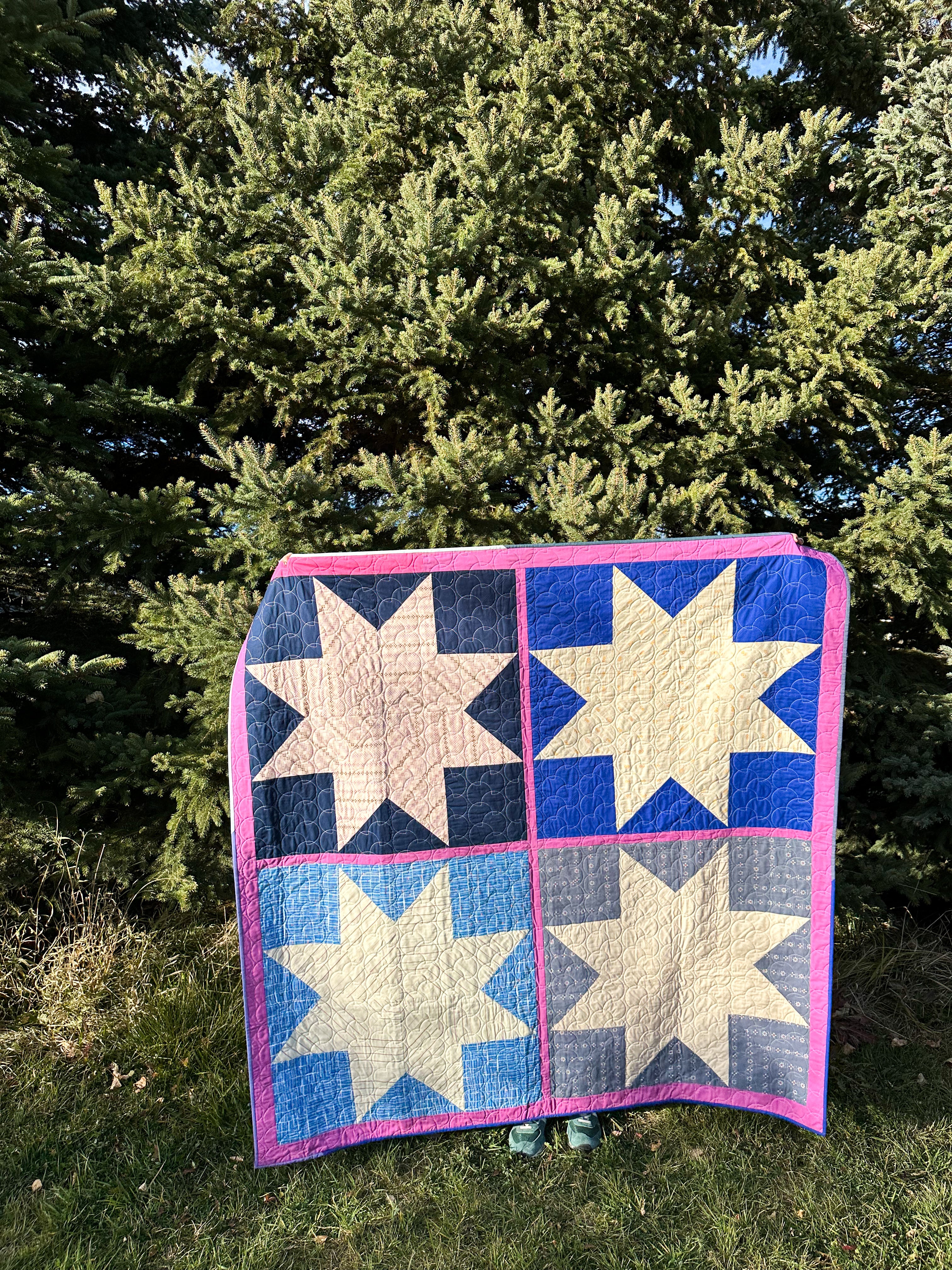 Y Not Star - Blues version (Throw size)