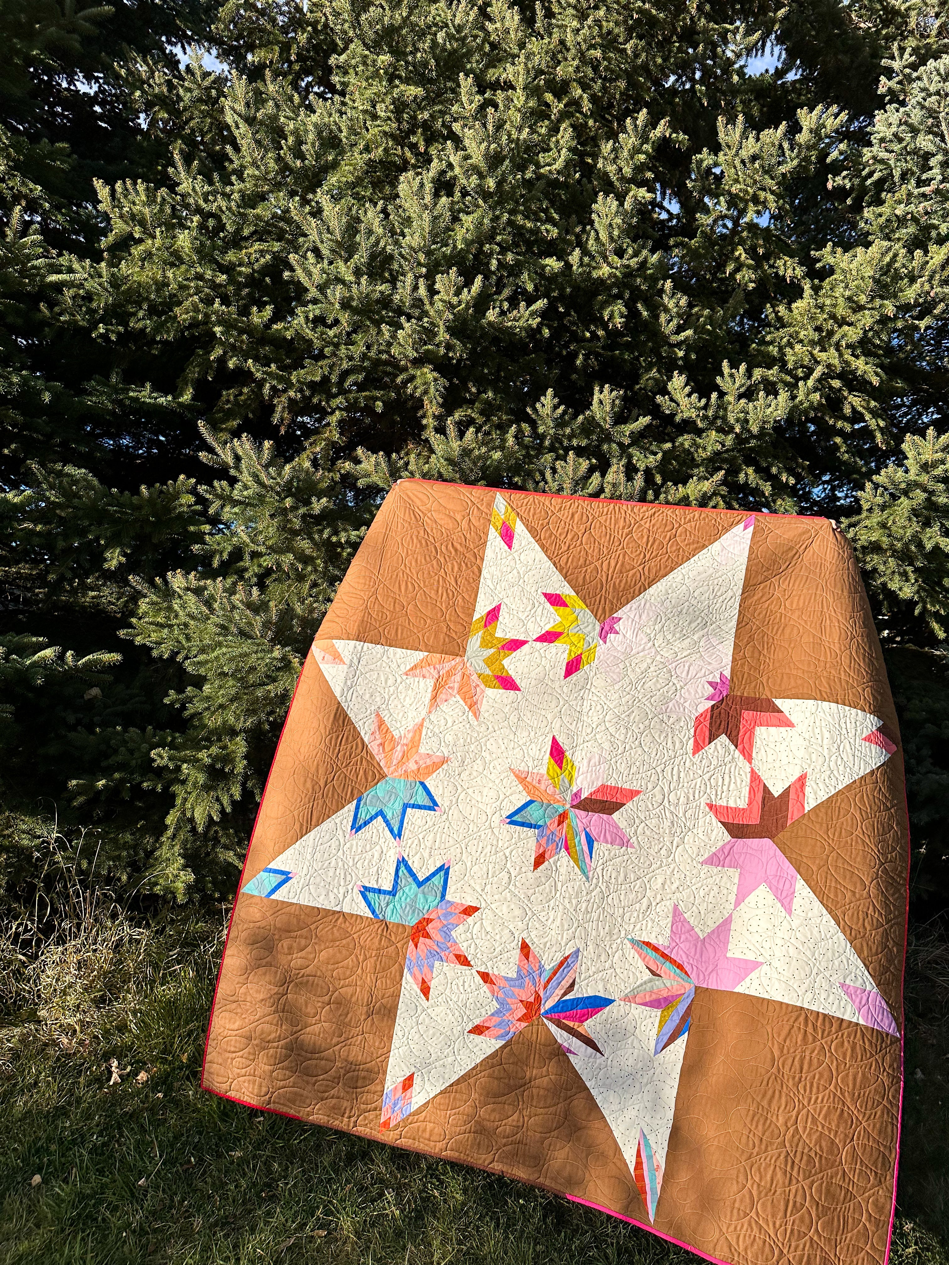 Combo Star Quilt - Scrappy Version (Large Throw)
