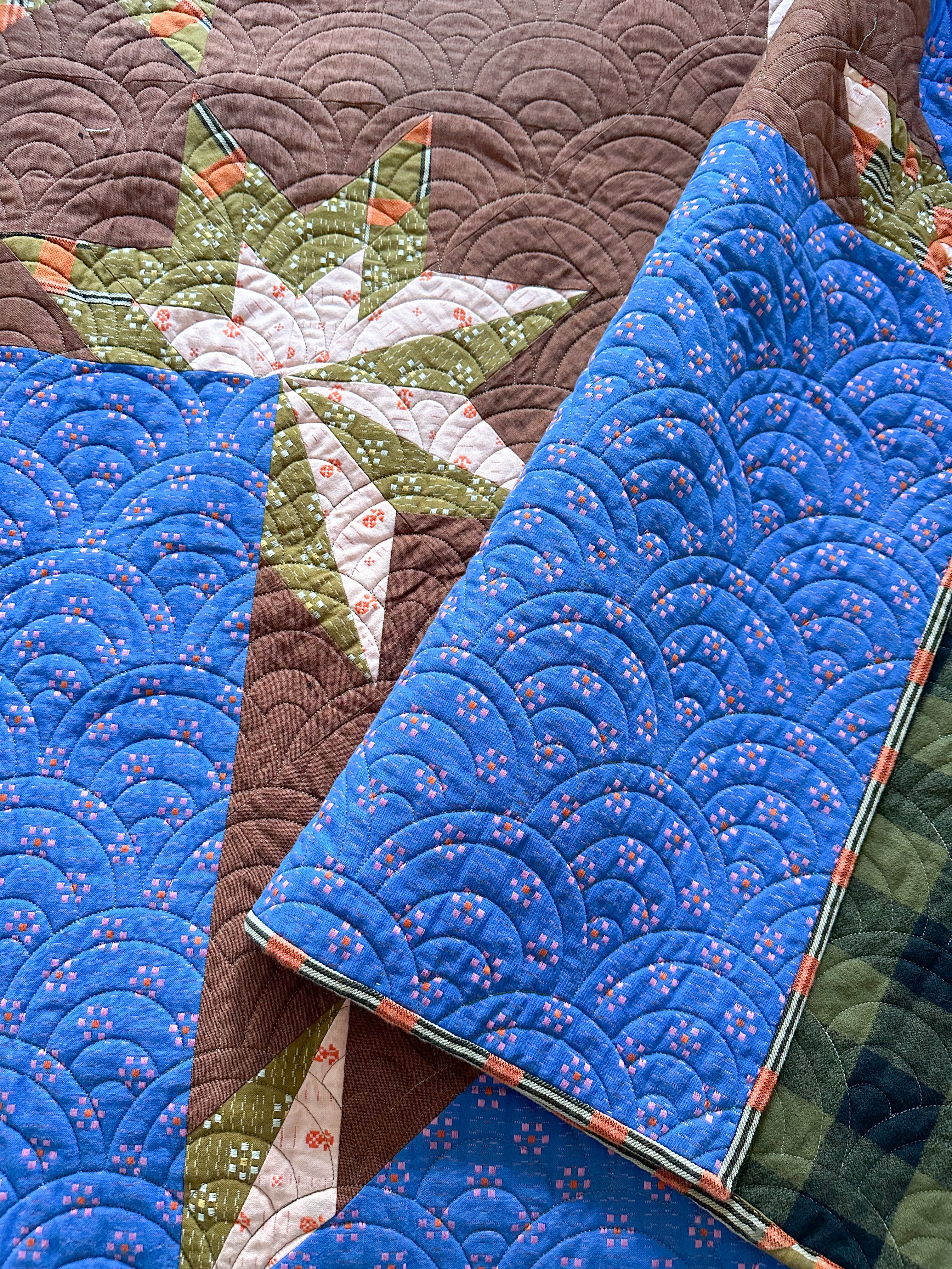 Combo Star Quilt - 3 Color Version (Large Throw)