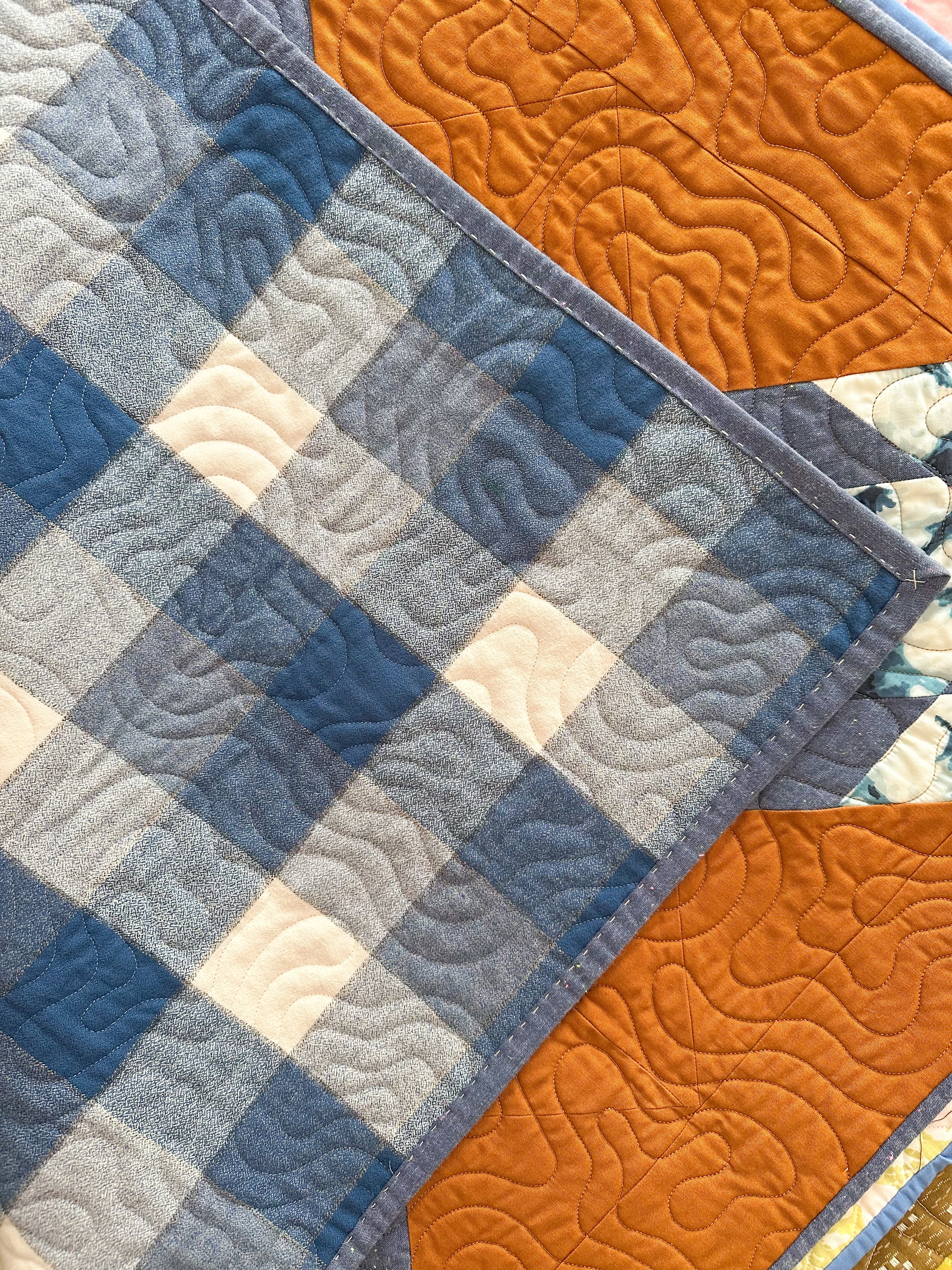 North Country Star - Blue and White Version (Baby size)