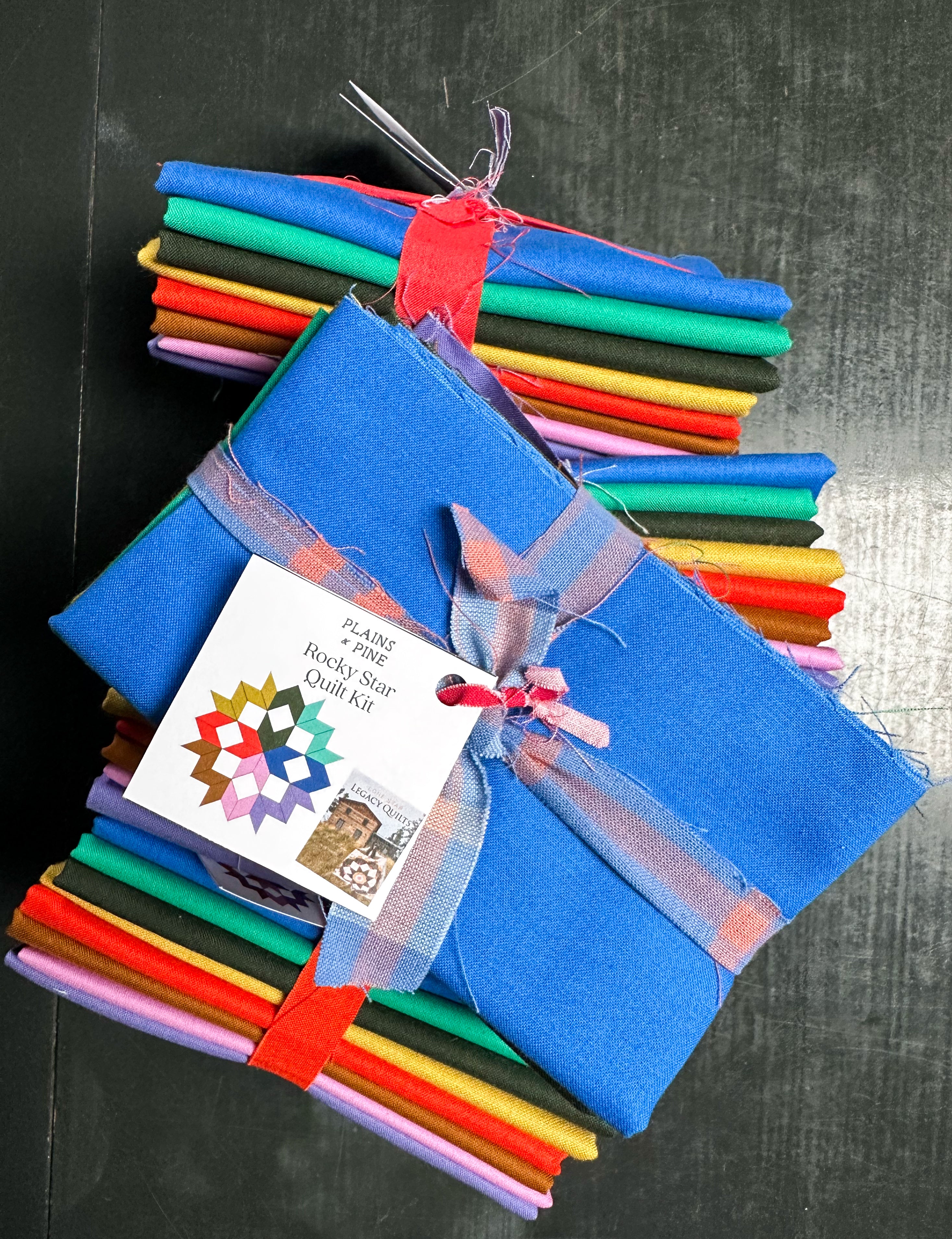 Rocky Star Quilt Kit - Multi-Color (Background Not Included)