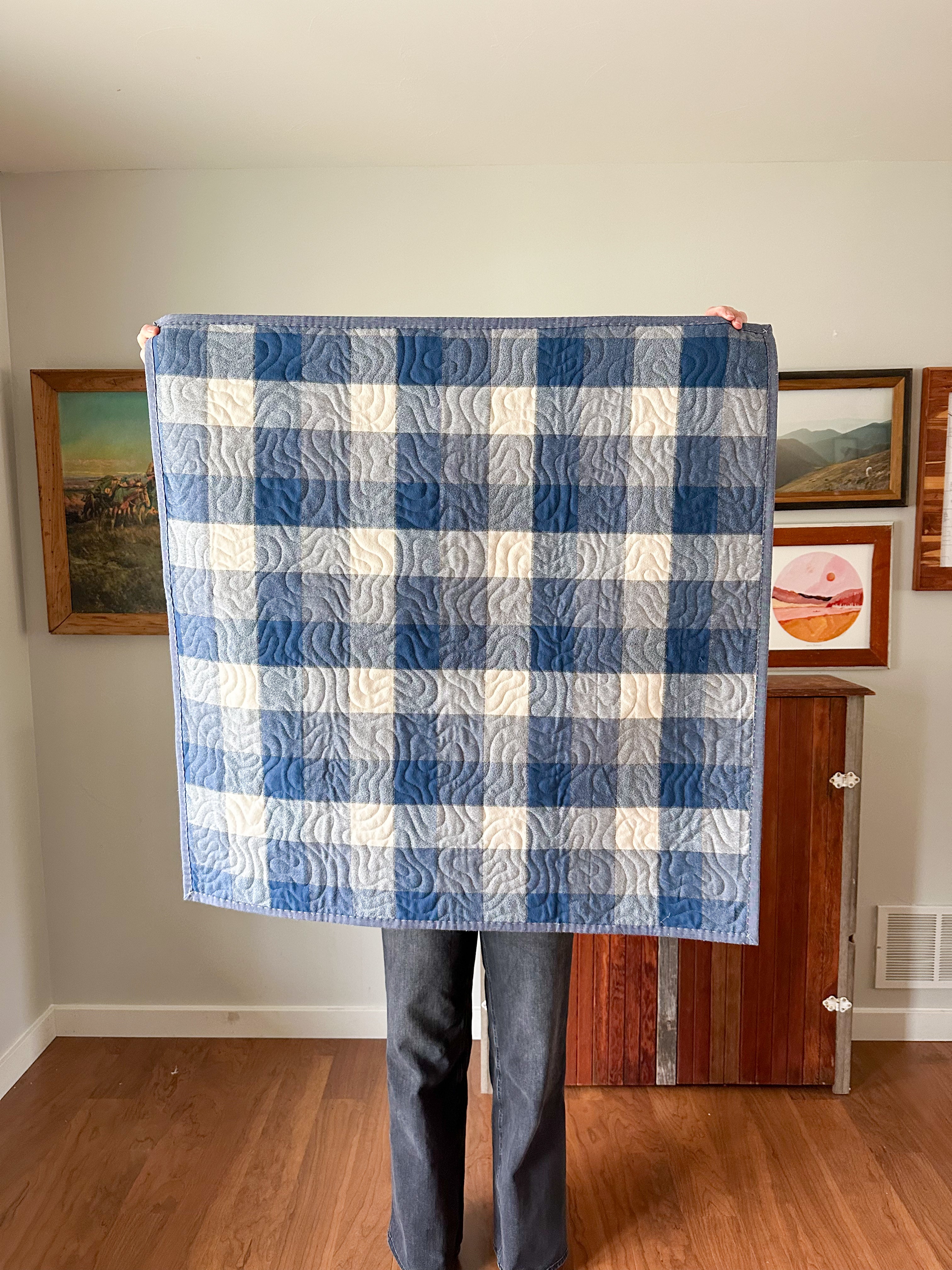 North Country Star - Blue and White Version (Baby size)
