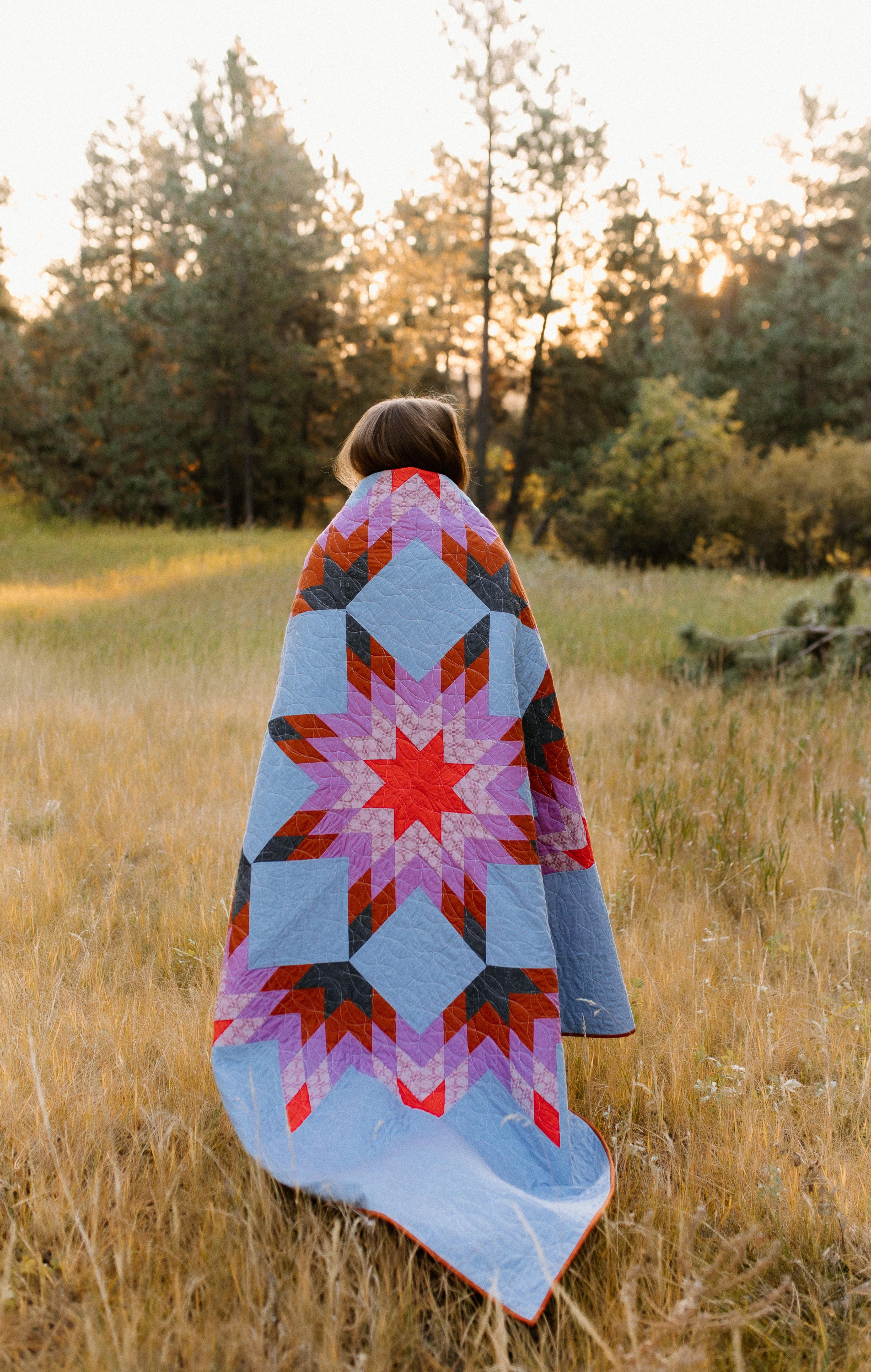 Majestic Star Quilt Kit (Background Not Included)