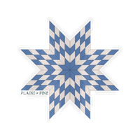Blue & White Lone Star Sticker