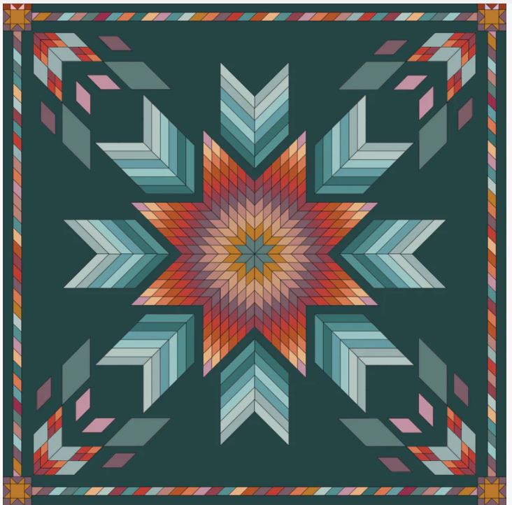 Great Plains Star Quilt Pattern - PDF