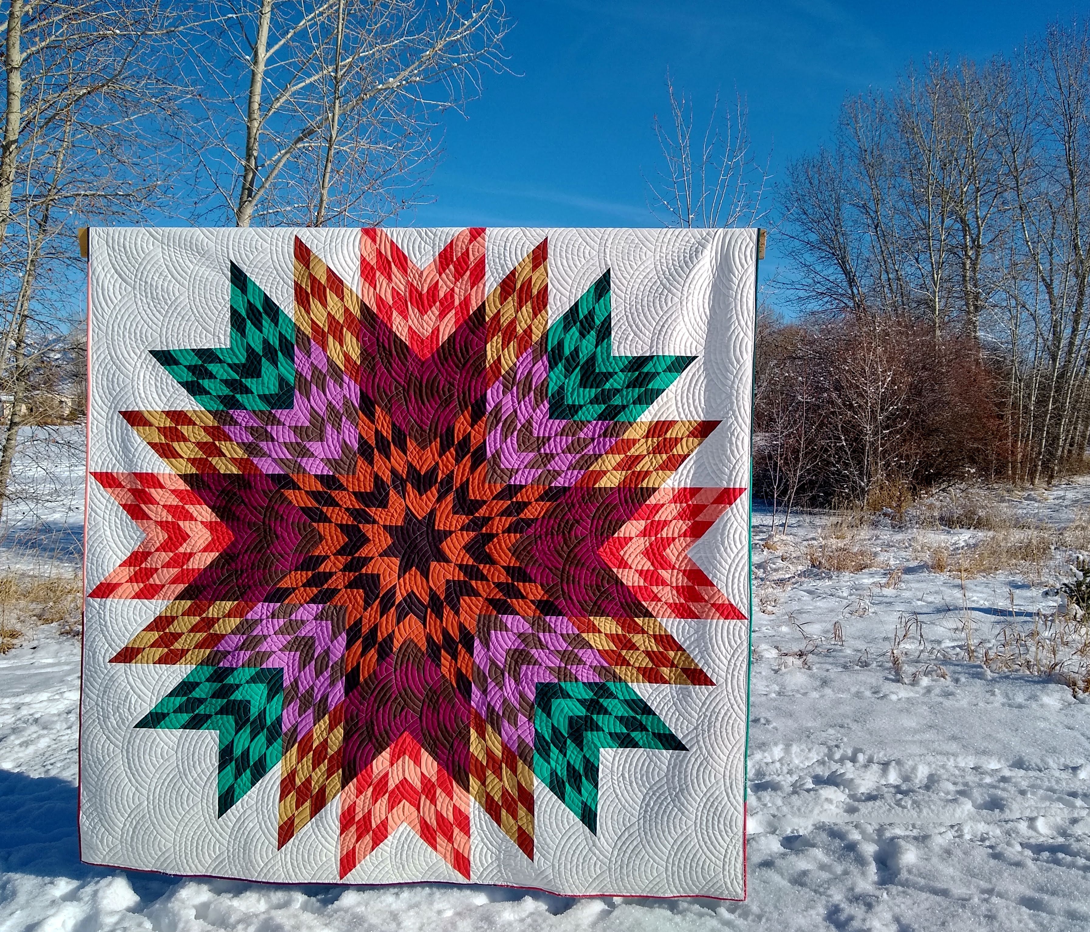 Big Sky Star Quilt Pattern - PRINTED