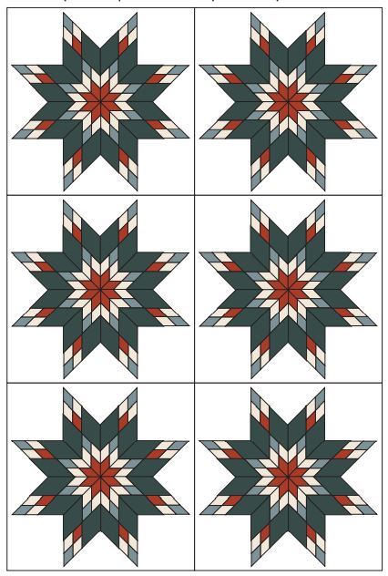 Hyalite Star Quilt Pattern PDF: Star Week version