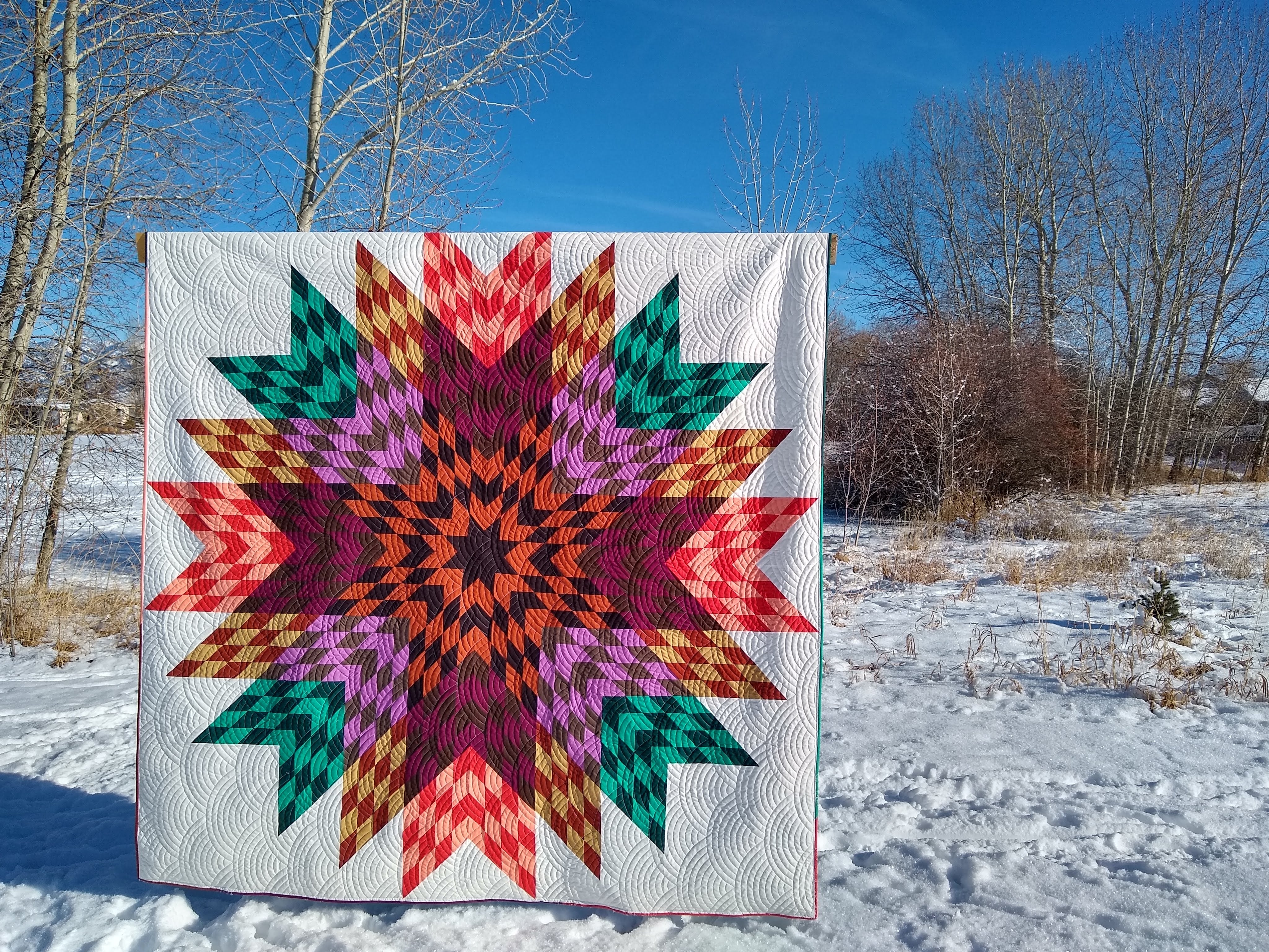 Big Sky Star Quilt Pattern - PDF