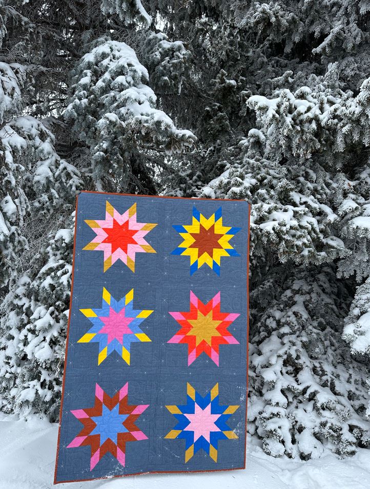 Not Alone Star Quilt Pattern PDF: Star Week version