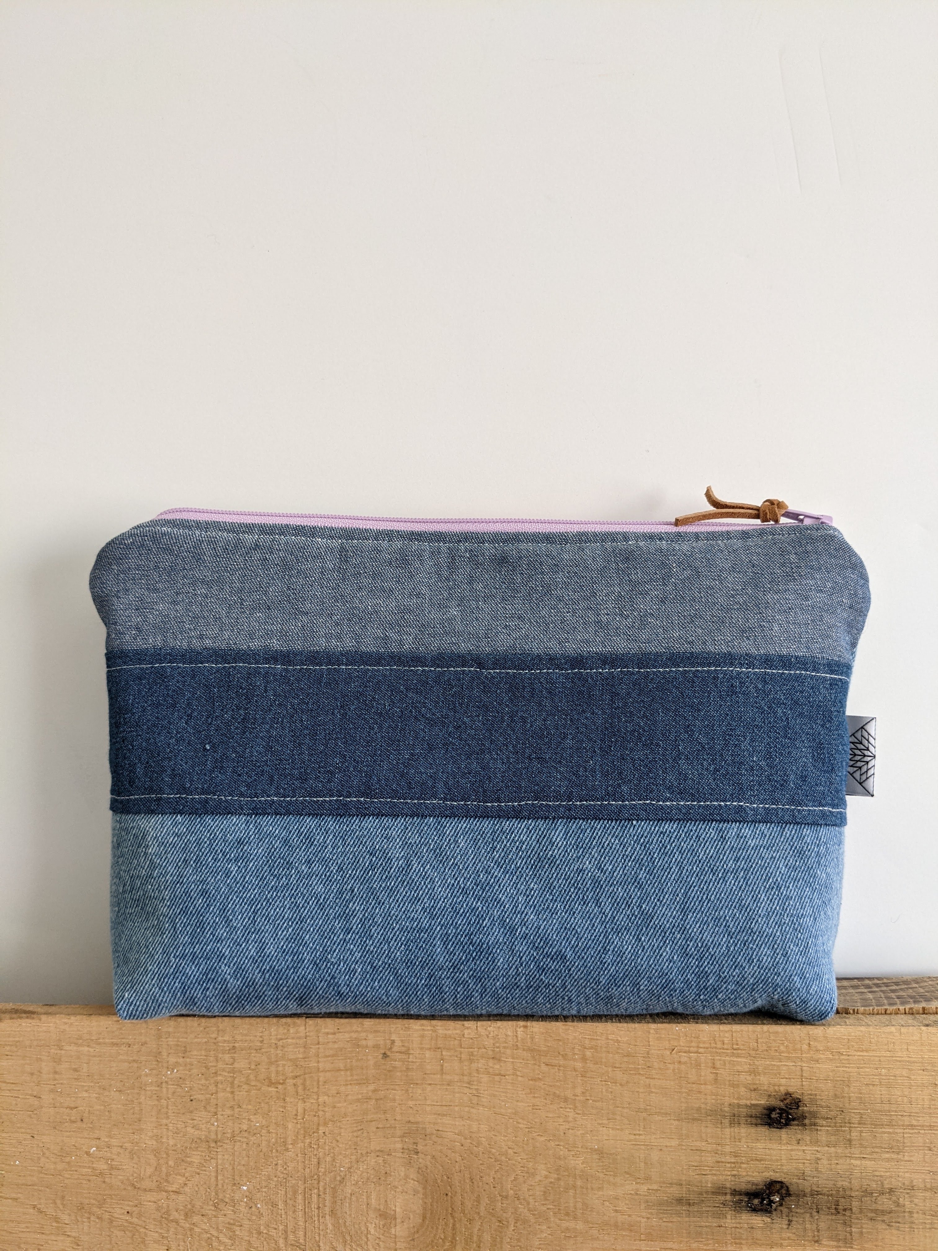 Quilted Patchwork Zip Pouch 026