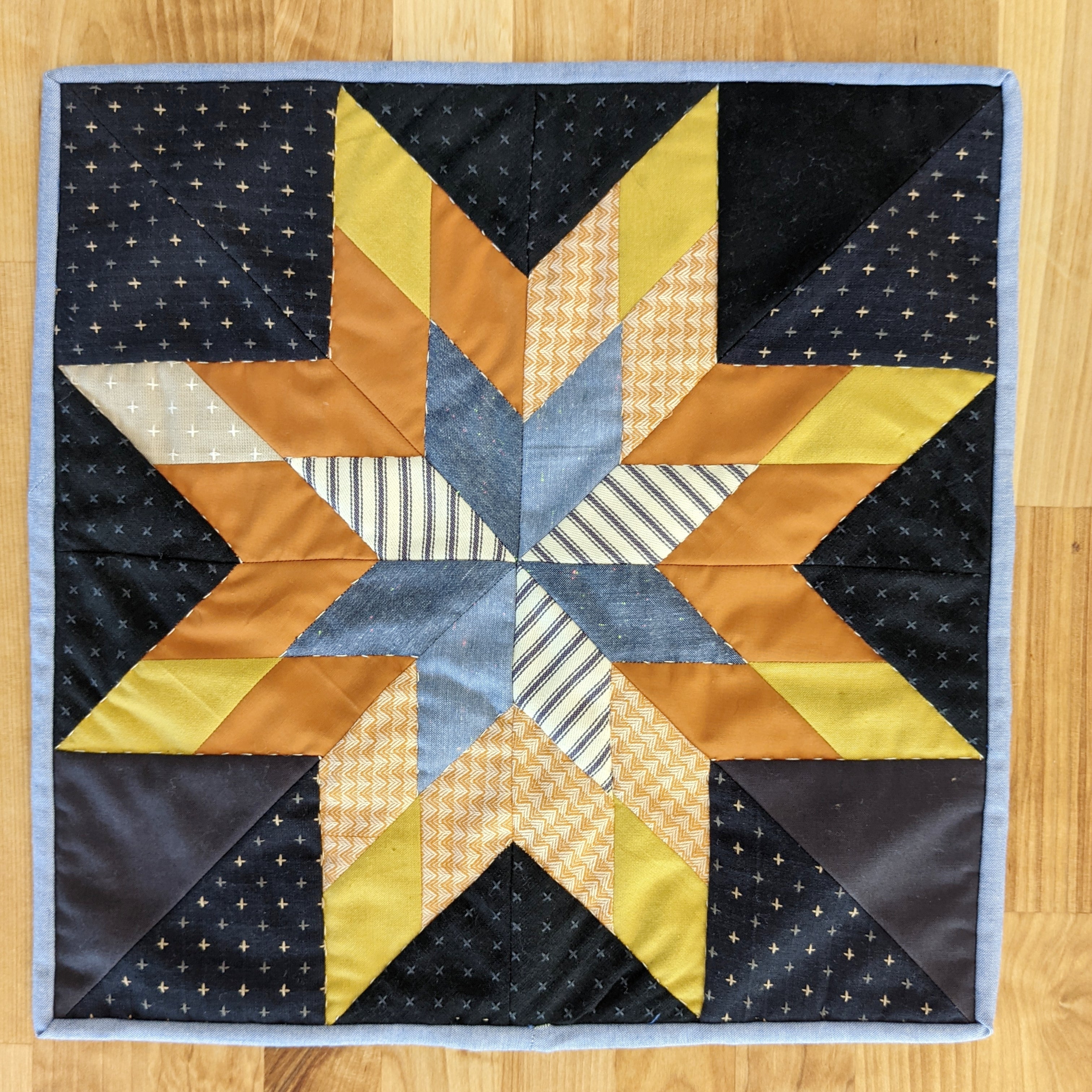 Tutorial: Not Alone Star quilted placemats