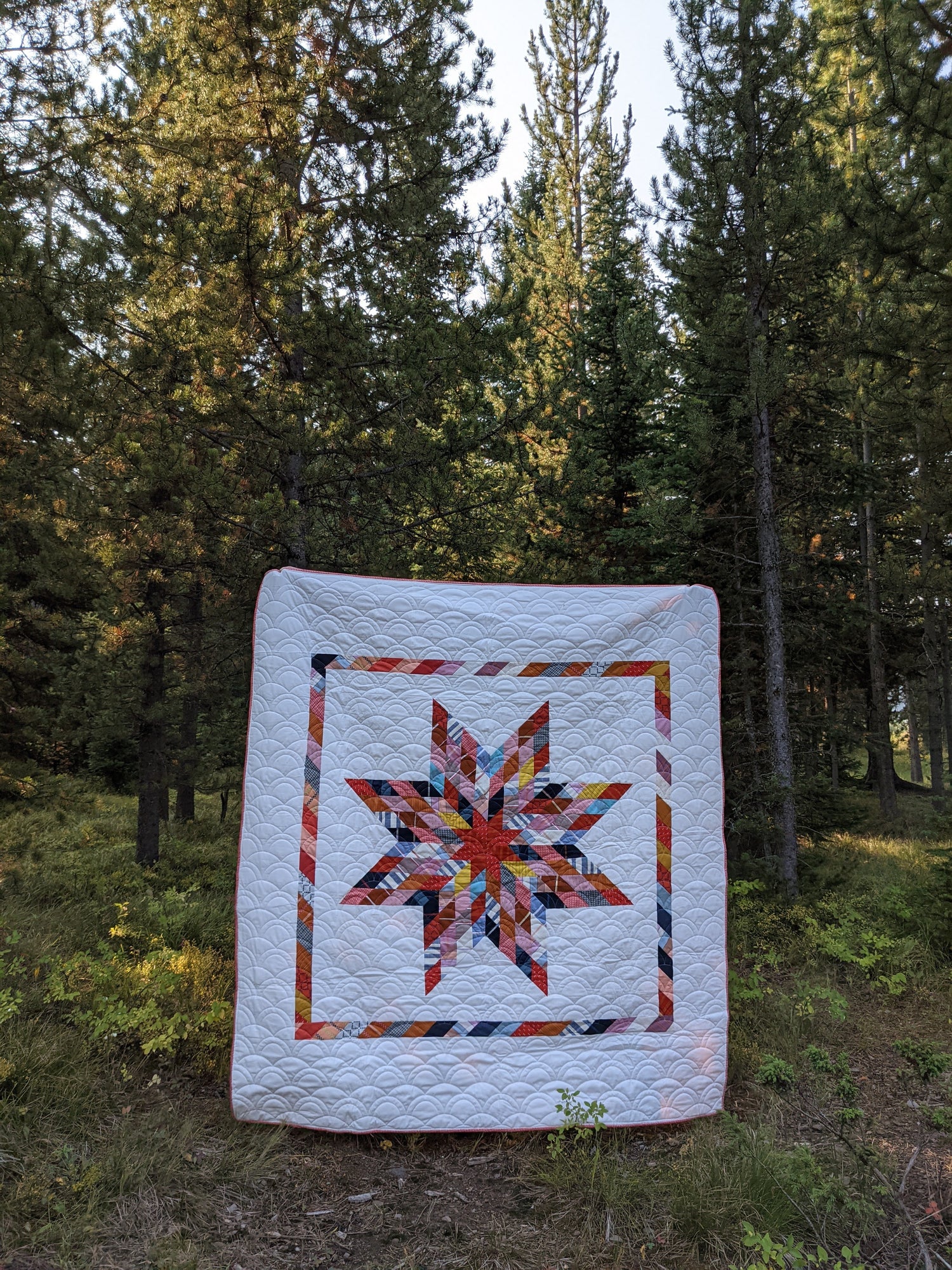 Patchwork Lone Star Quilt - About the Design