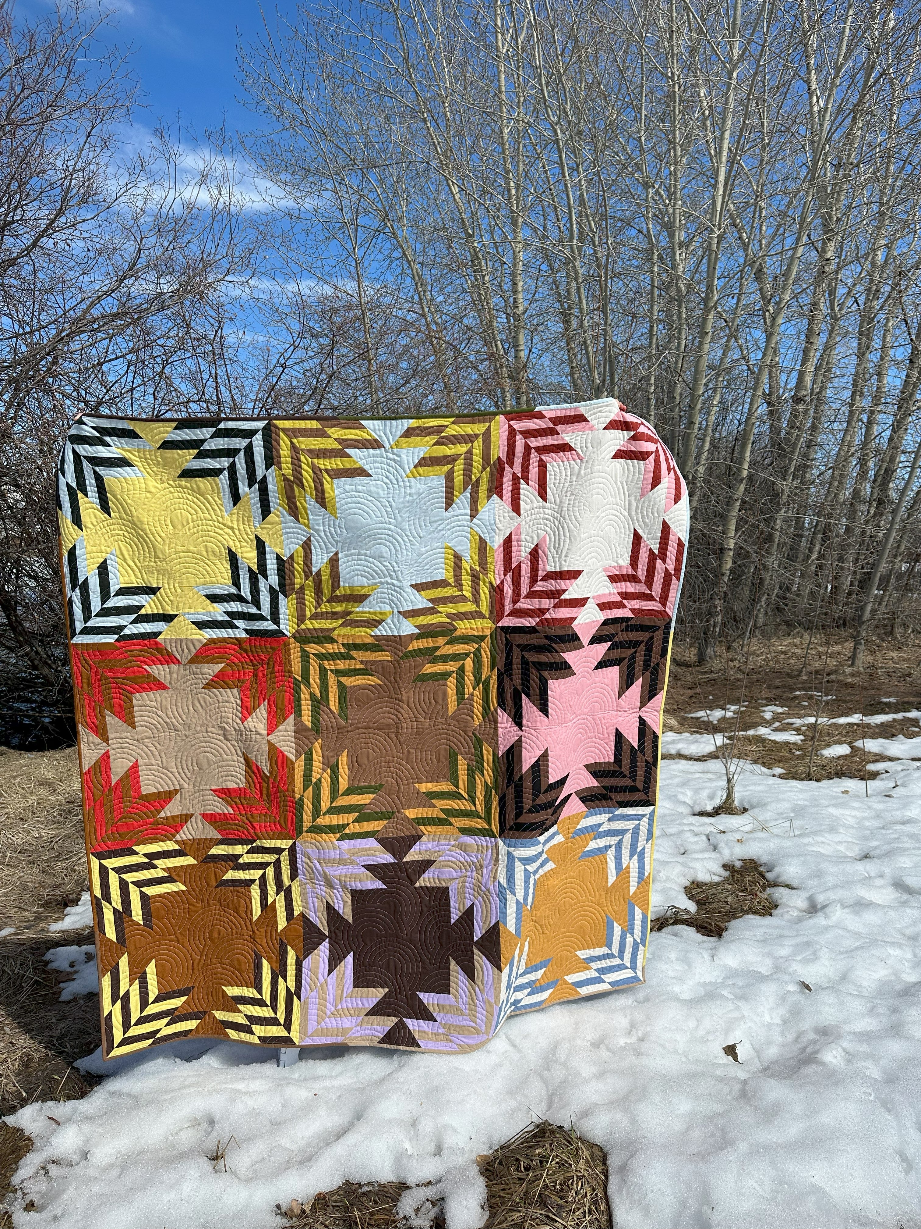 Backcountry Star Quilt Pattern - PRINTED