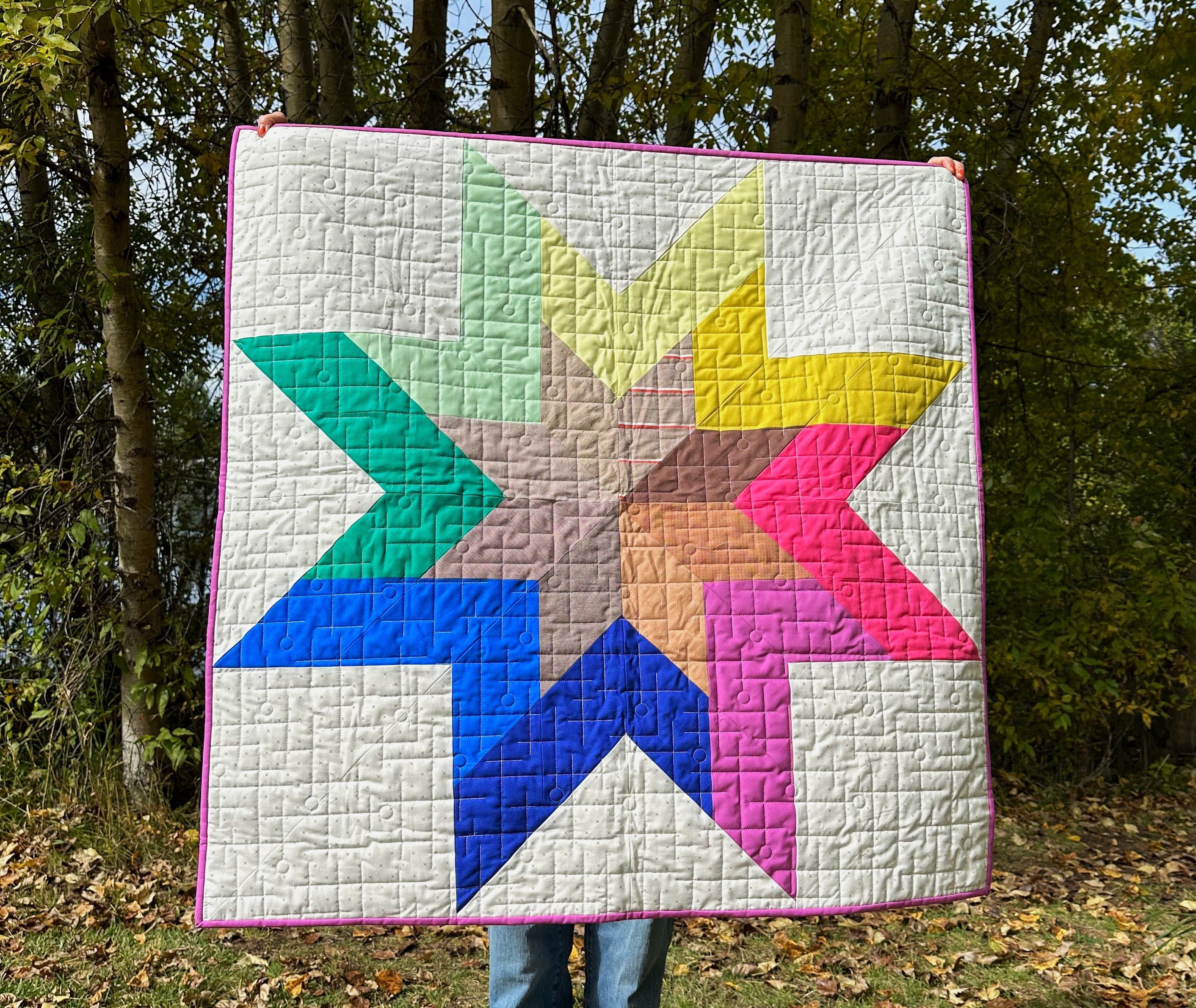 Trailing Star Quilt Pattern - PRINTED
