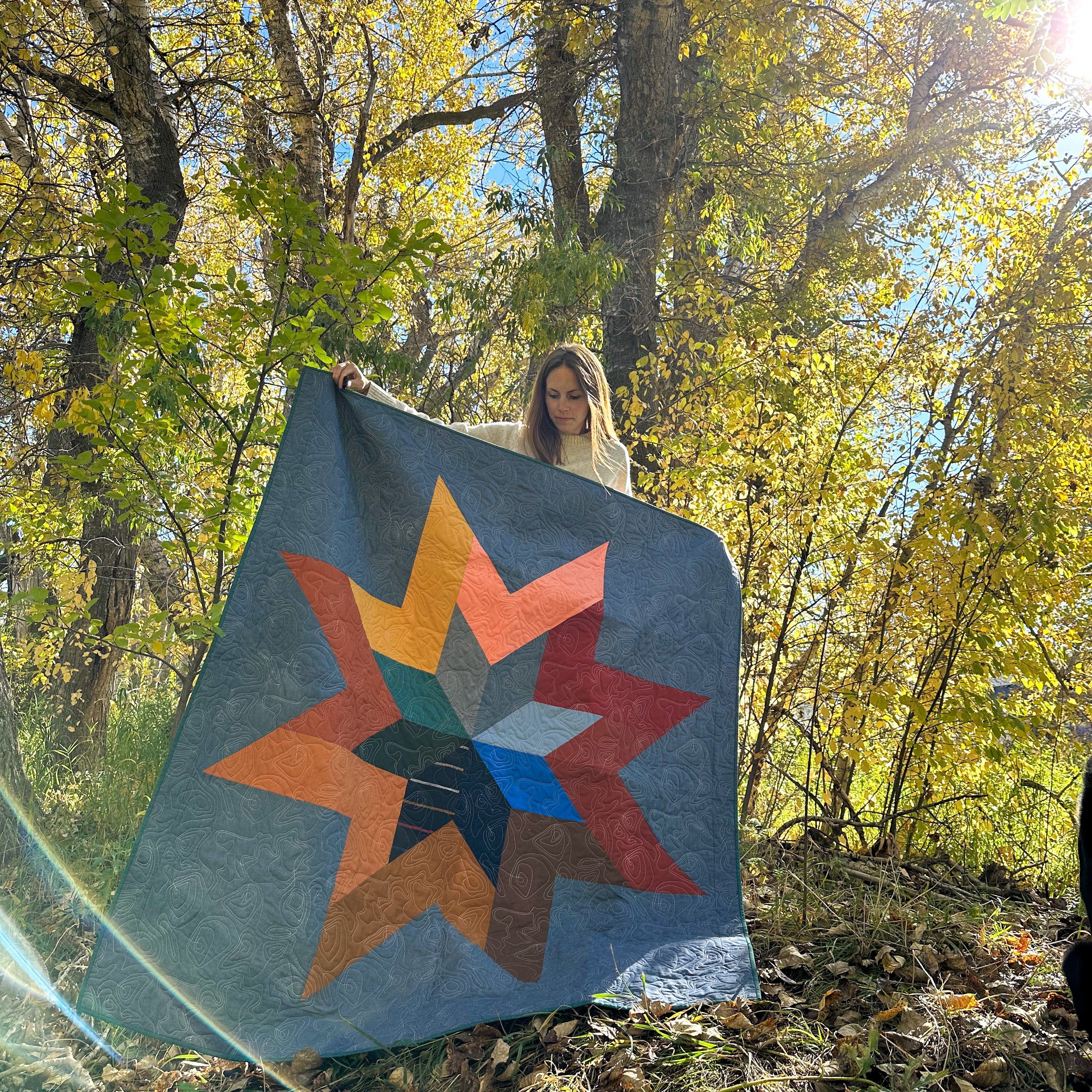 Trailing Star Quilt Pattern - PDF