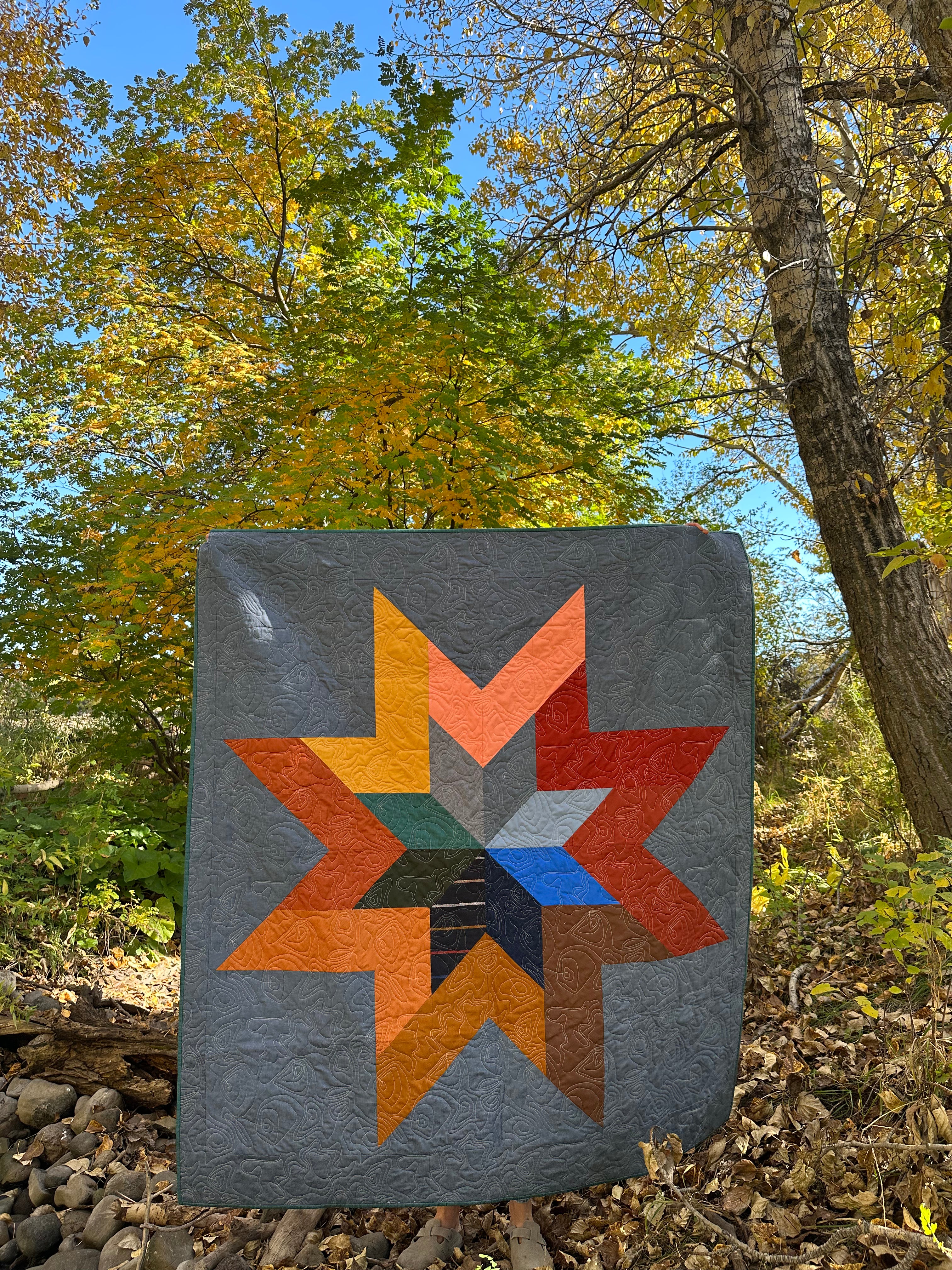 Trailing Star Quilt Pattern - PRINTED