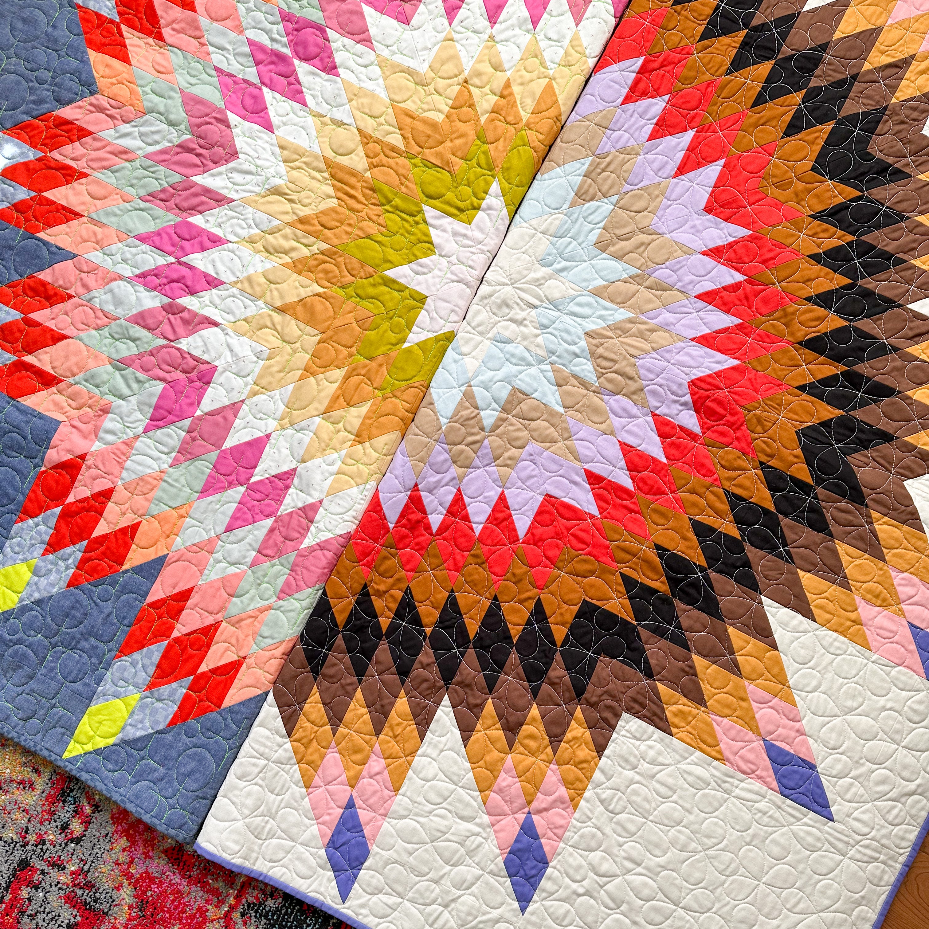 Western Sky Star Quilt Pattern - PRINTED