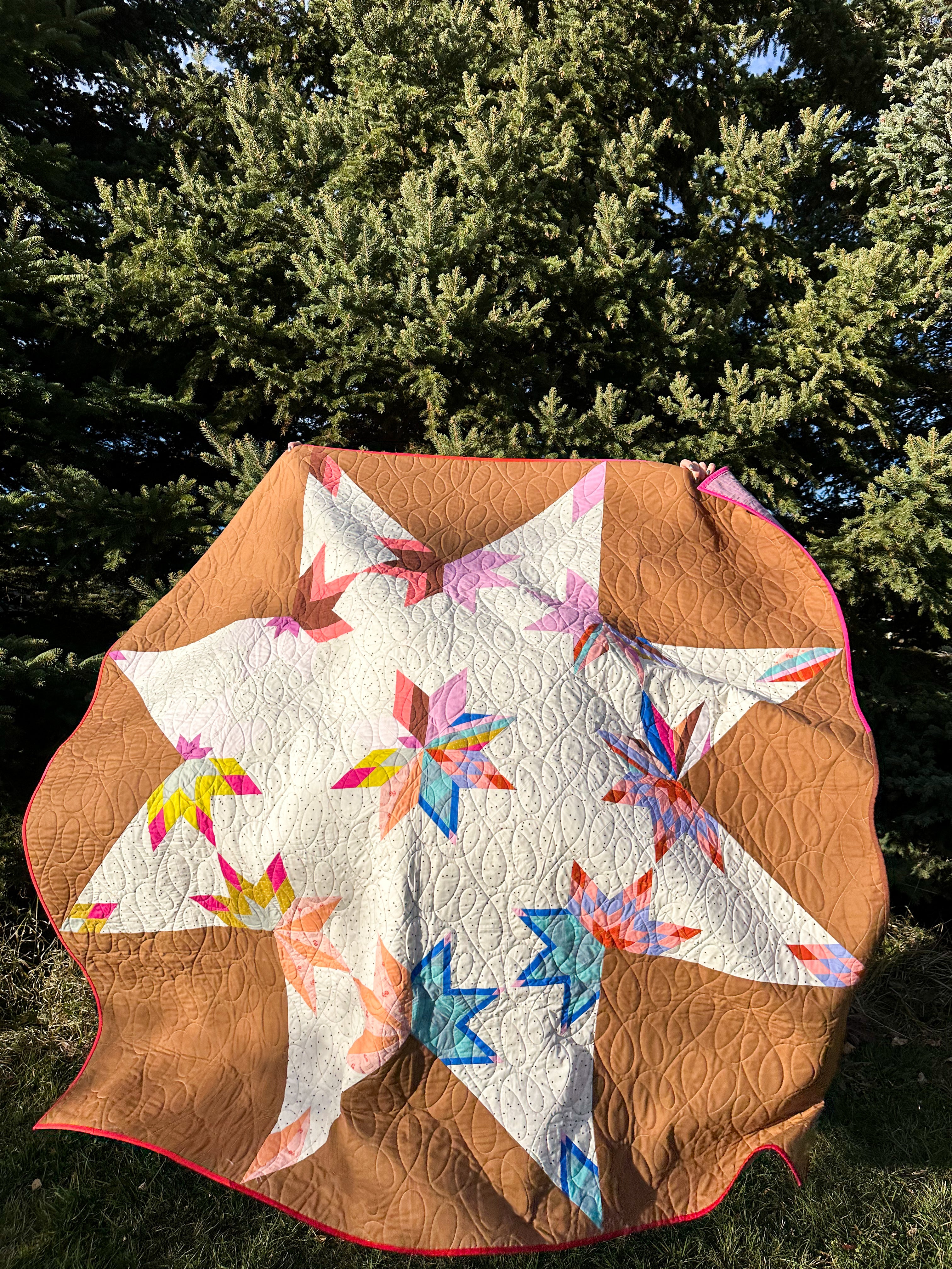 Combo Star Quilt - Scrappy Version (Large Throw)