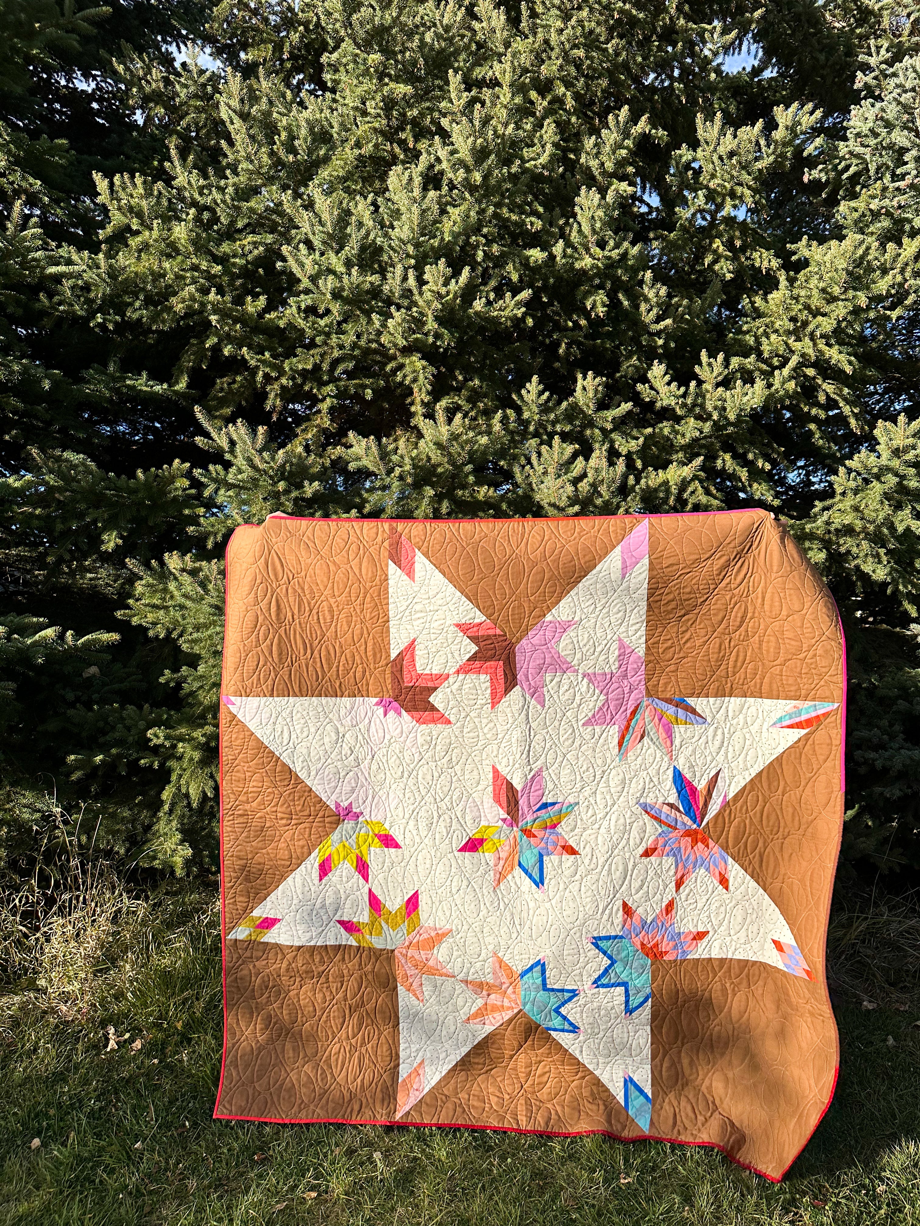 Combo Star Quilt - Scrappy Version (Large Throw)