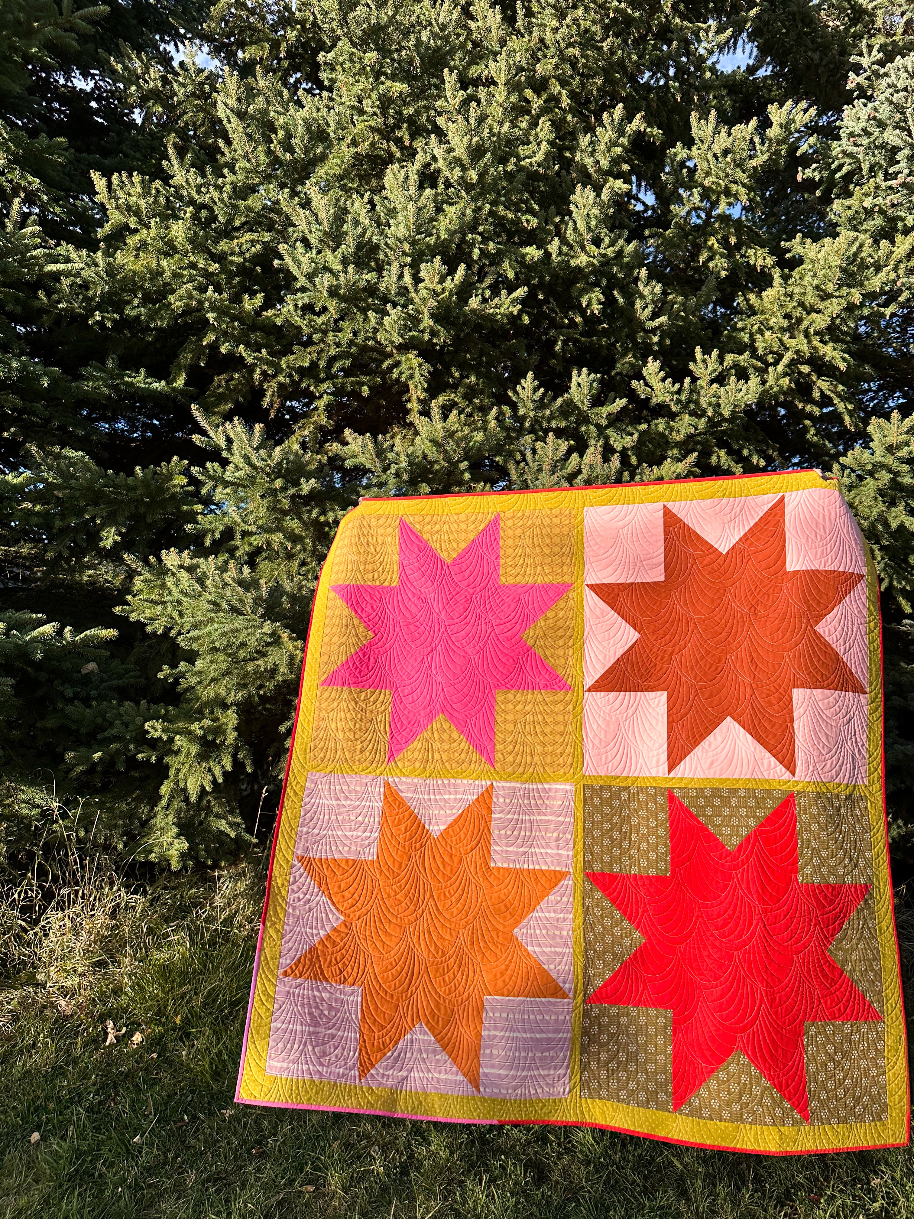 Y Not Star - Warm version (Throw size)