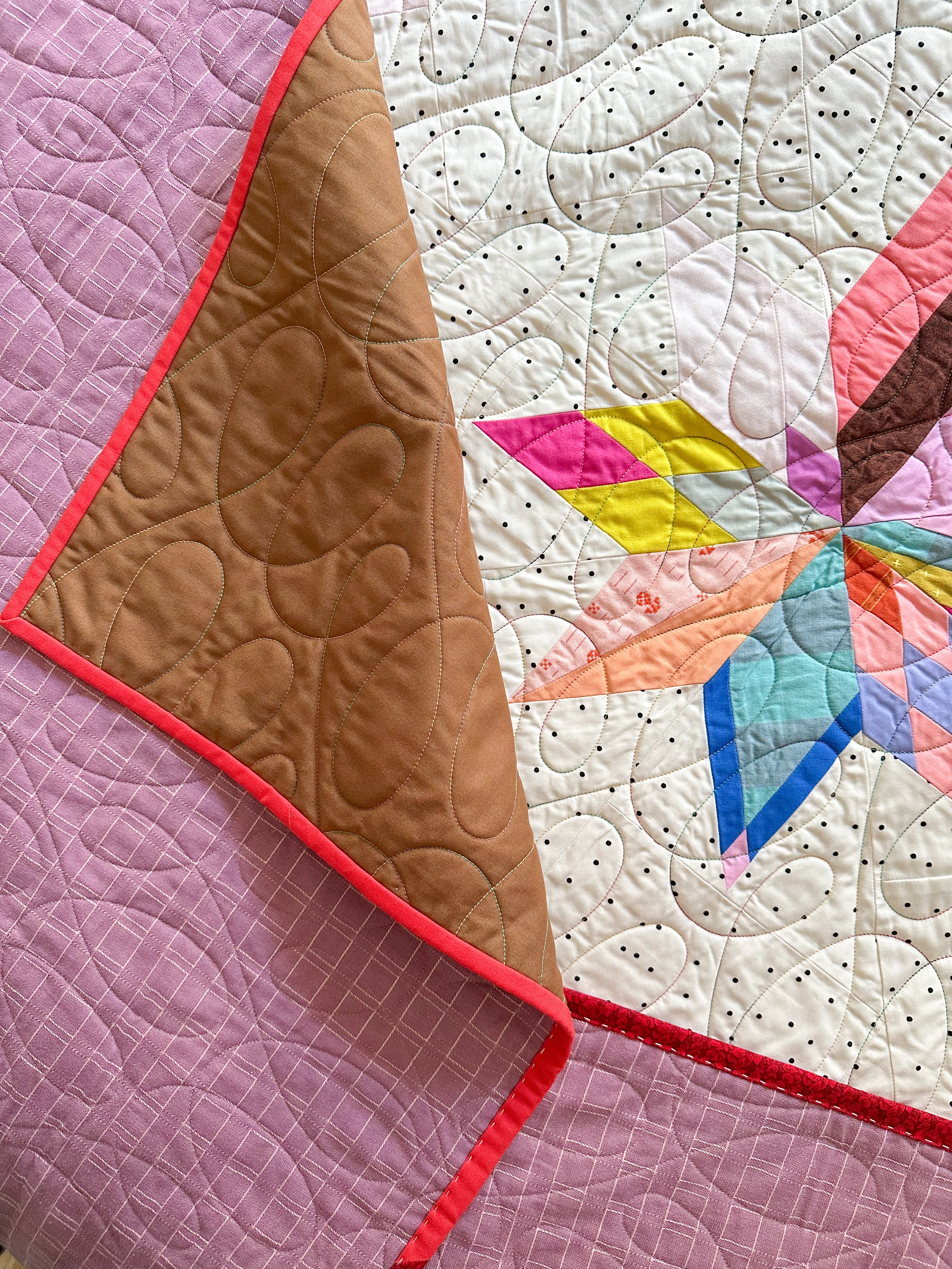 Combo Star Quilt - Scrappy Version (Large Throw)