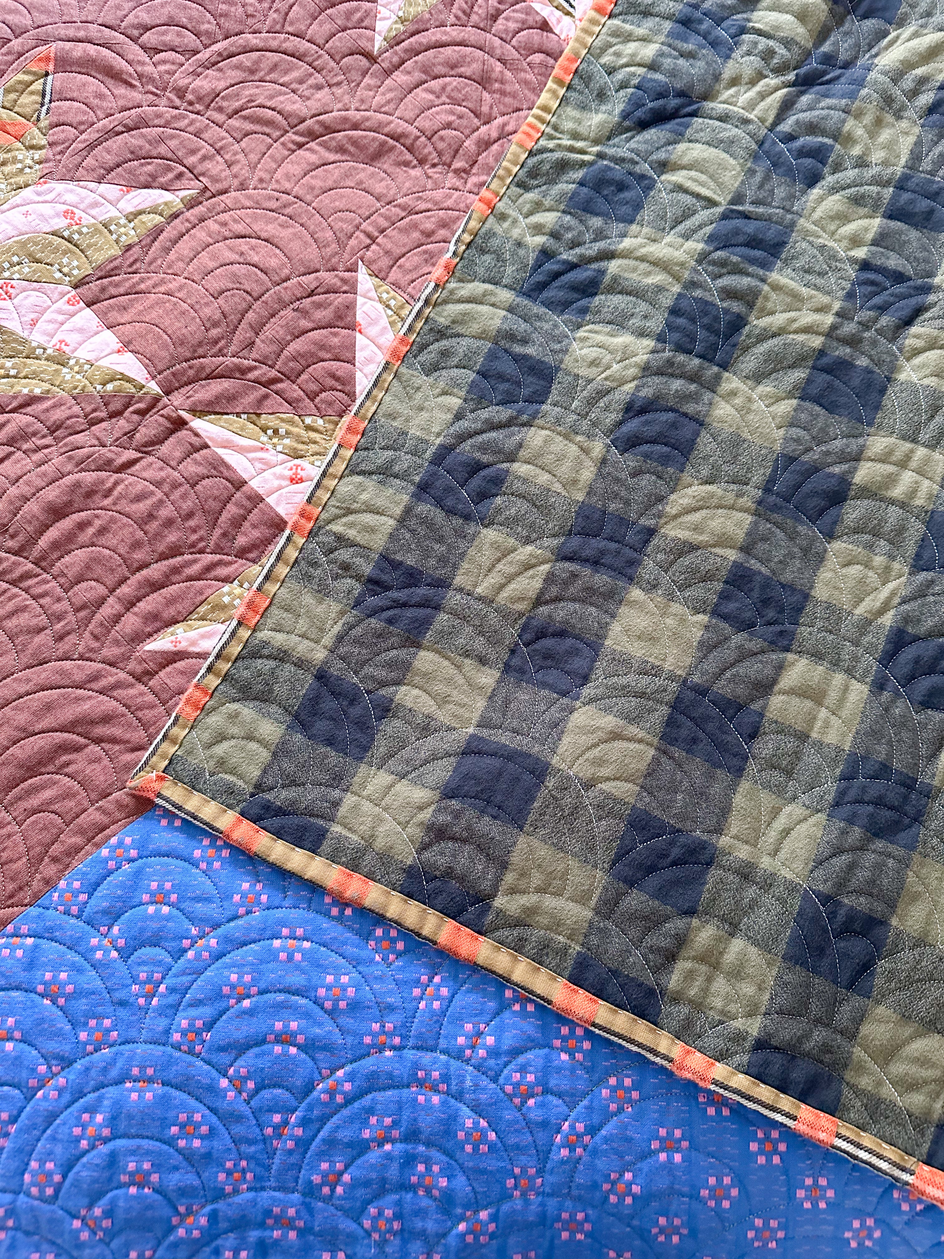 Combo Star Quilt - 3 Color Version (Large Throw)