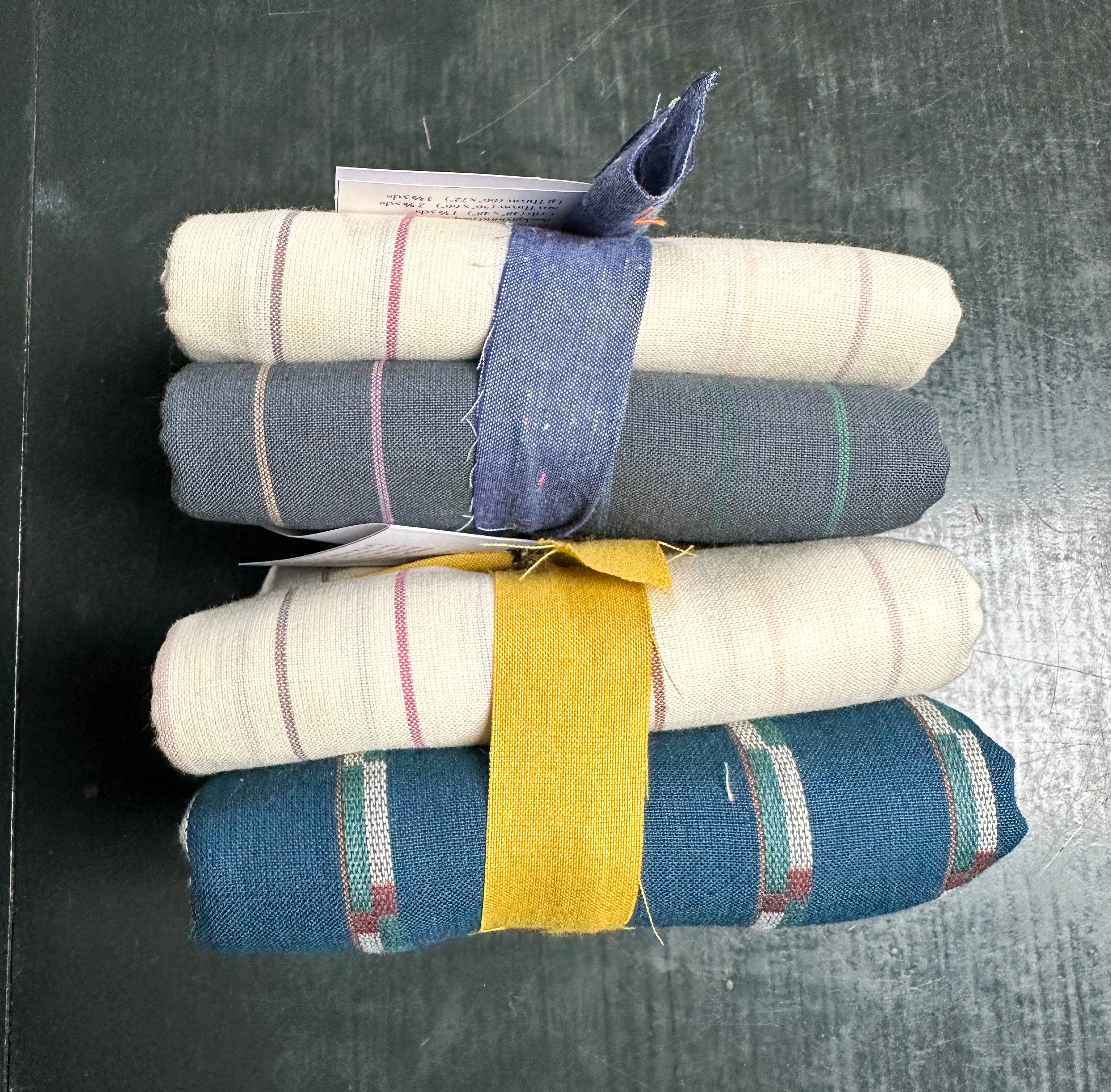 Patchwork Lone Star Quilt Kit - Blue & White Version (Background Not Included)