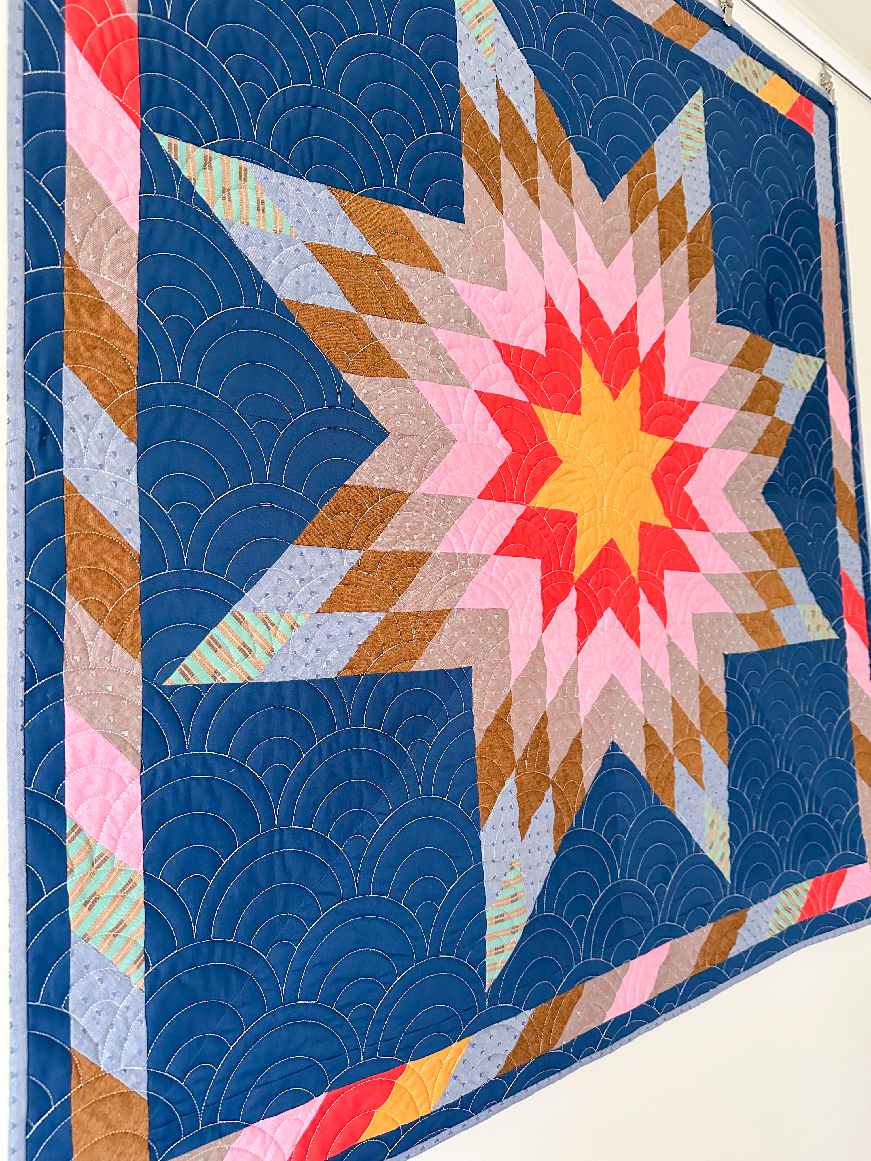 Patchwork Lone Star Quilt Kit (Crib)