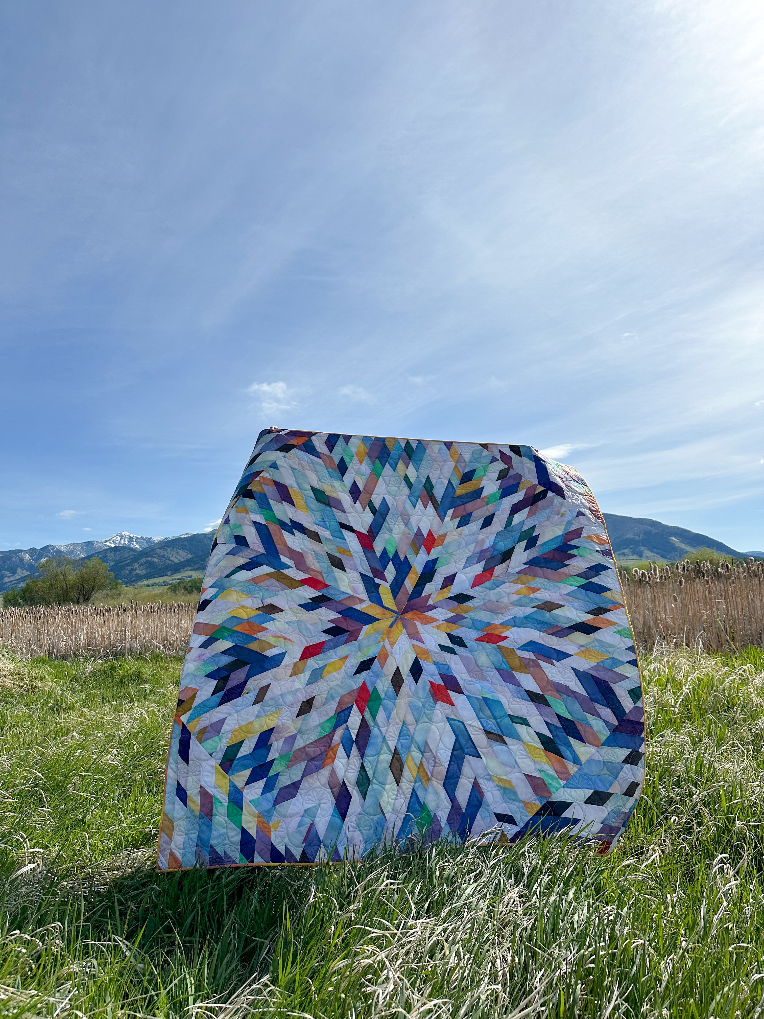 Prismatic Patchwork Quilt Pattern - PRINTED