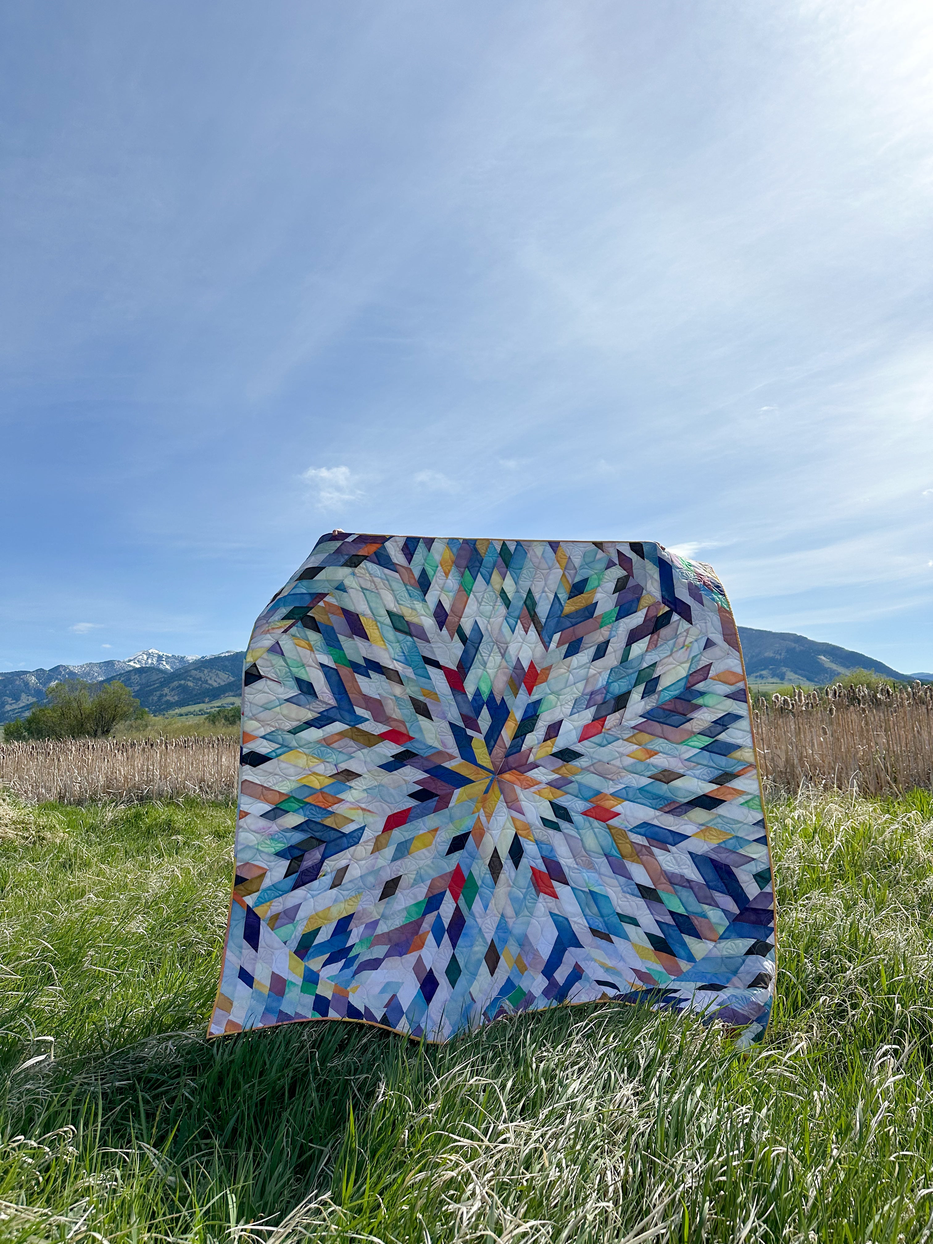 Prismatic Patchwork Quilt Pattern - PDF