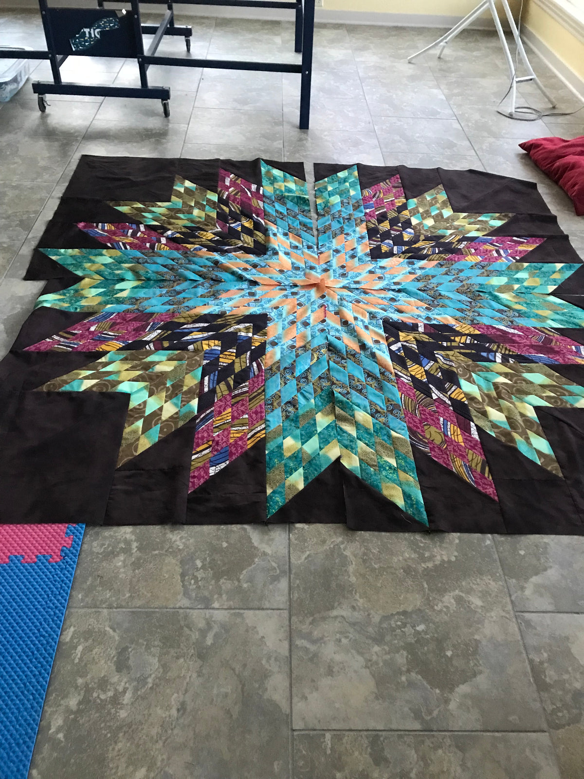 Big Sky Star Quilt Pattern - PDF quilt made by Marjorie