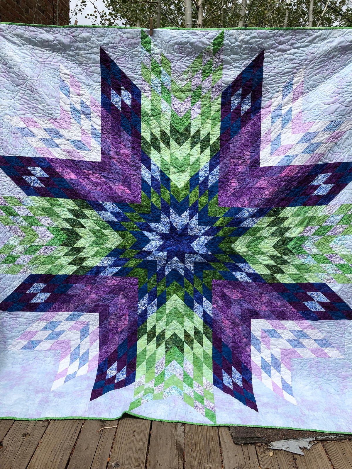Big Sky Star Quilt Pattern - PDF quilt made by Claudia