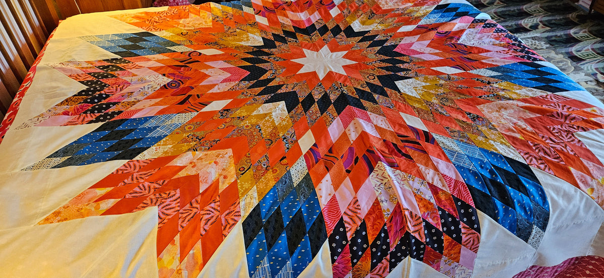 Big Sky Star Quilt Pattern - PDF quilt made by Sarah