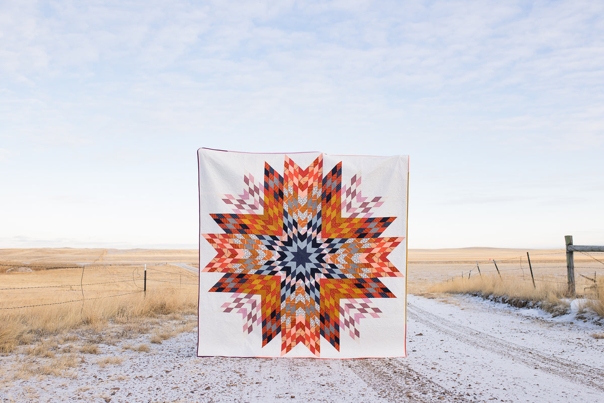Big Sky Star Quilt Pattern - PDF quilt made by Lindlee