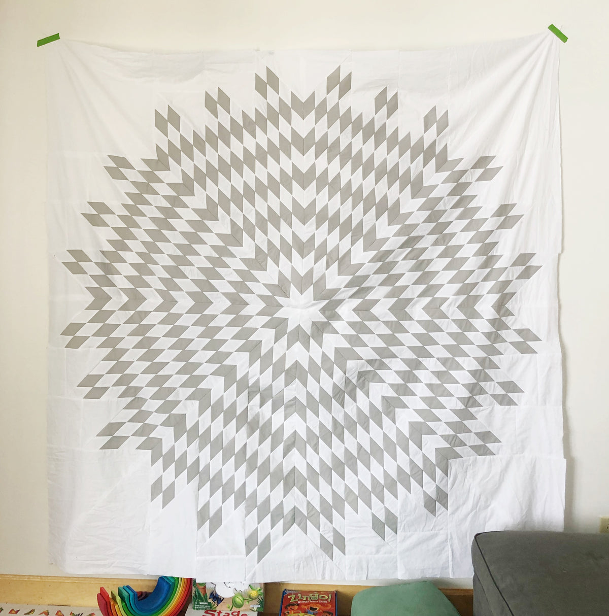 Big Sky Star Quilt Pattern - PDF quilt made by Kim