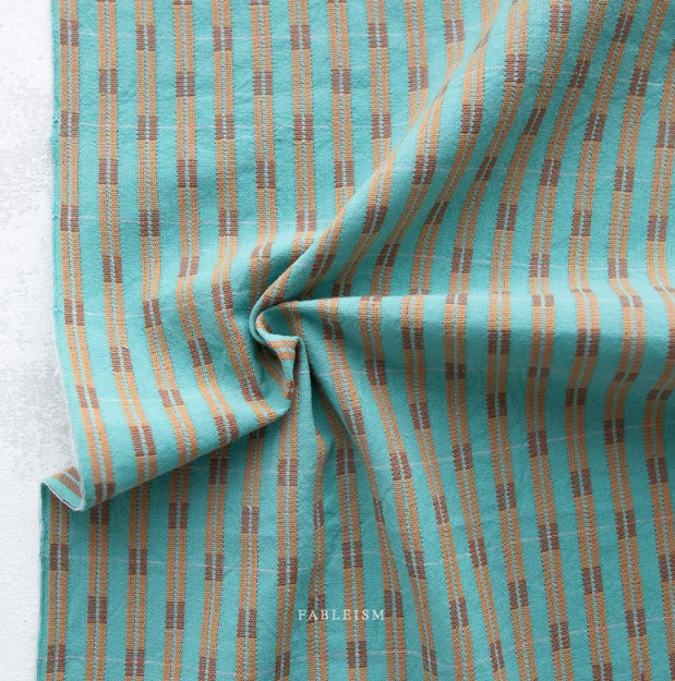Quilt Backing (Throw) - Fableism Canyon Springs Formation in Turquoise