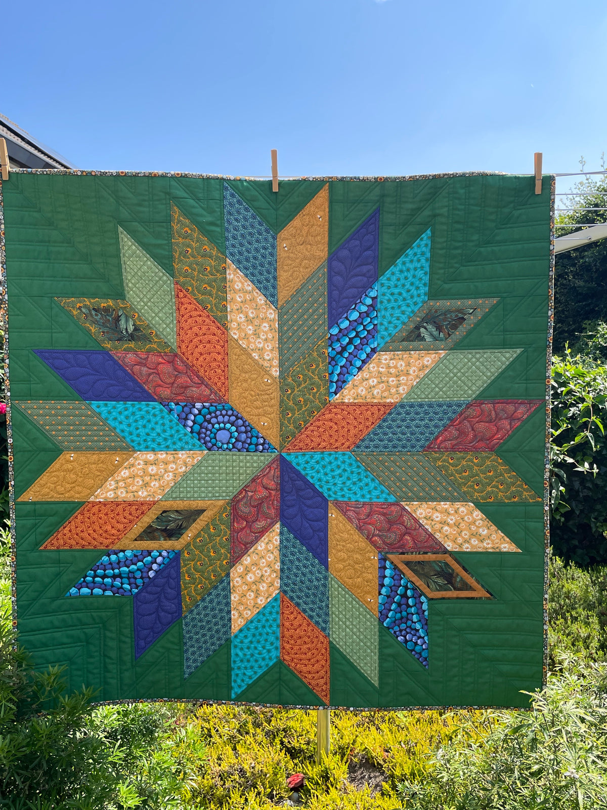 Homestead Star Quilt Pattern - PDF quilt made by Lydia