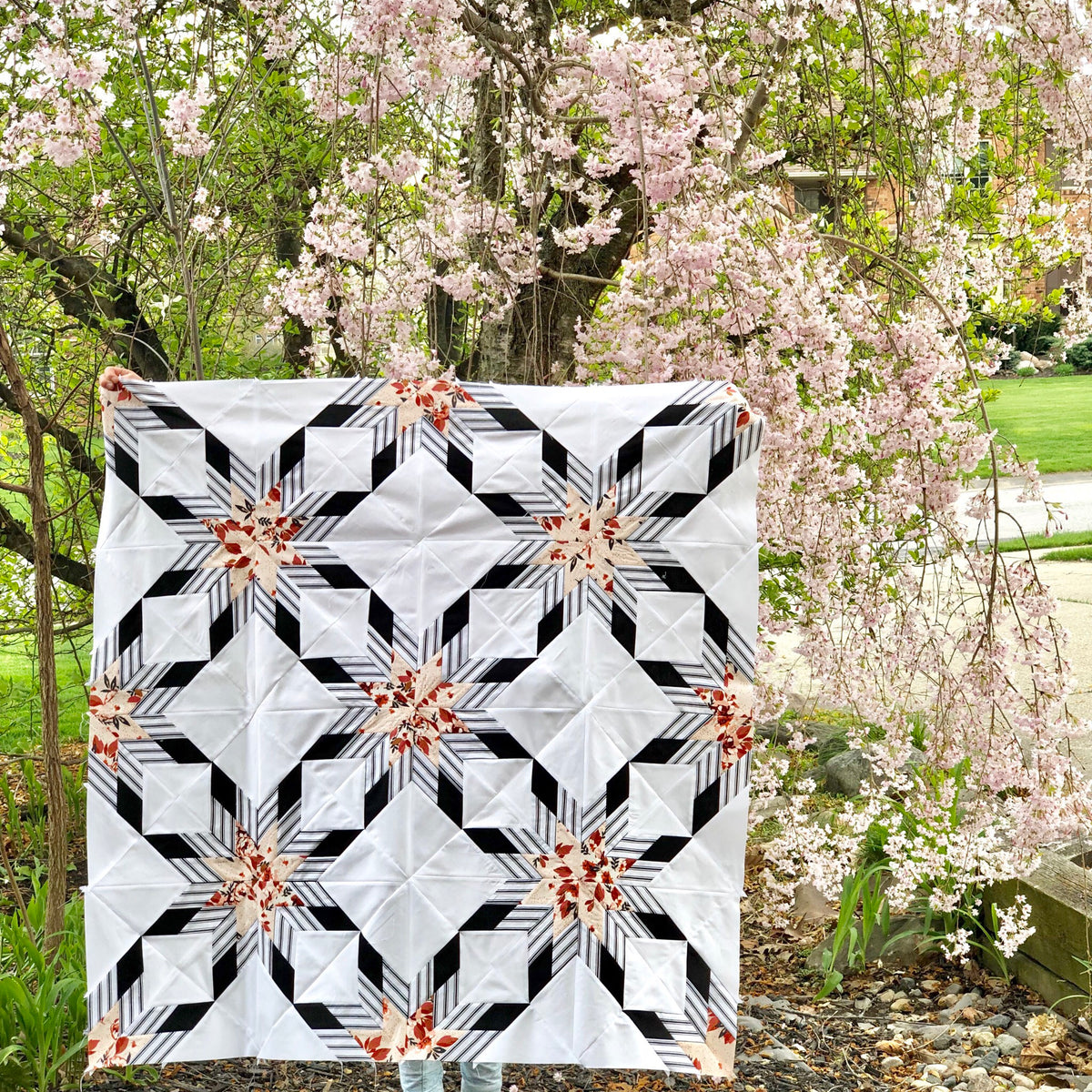 Not Alone Star Quilt Pattern - PDF quilt made by Jessica