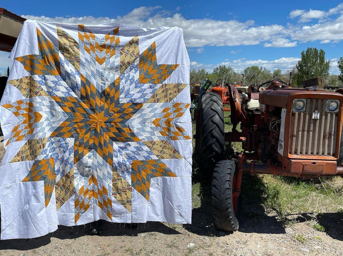 Big Sky Star Quilt Pattern - PDF quilt made by Alleta