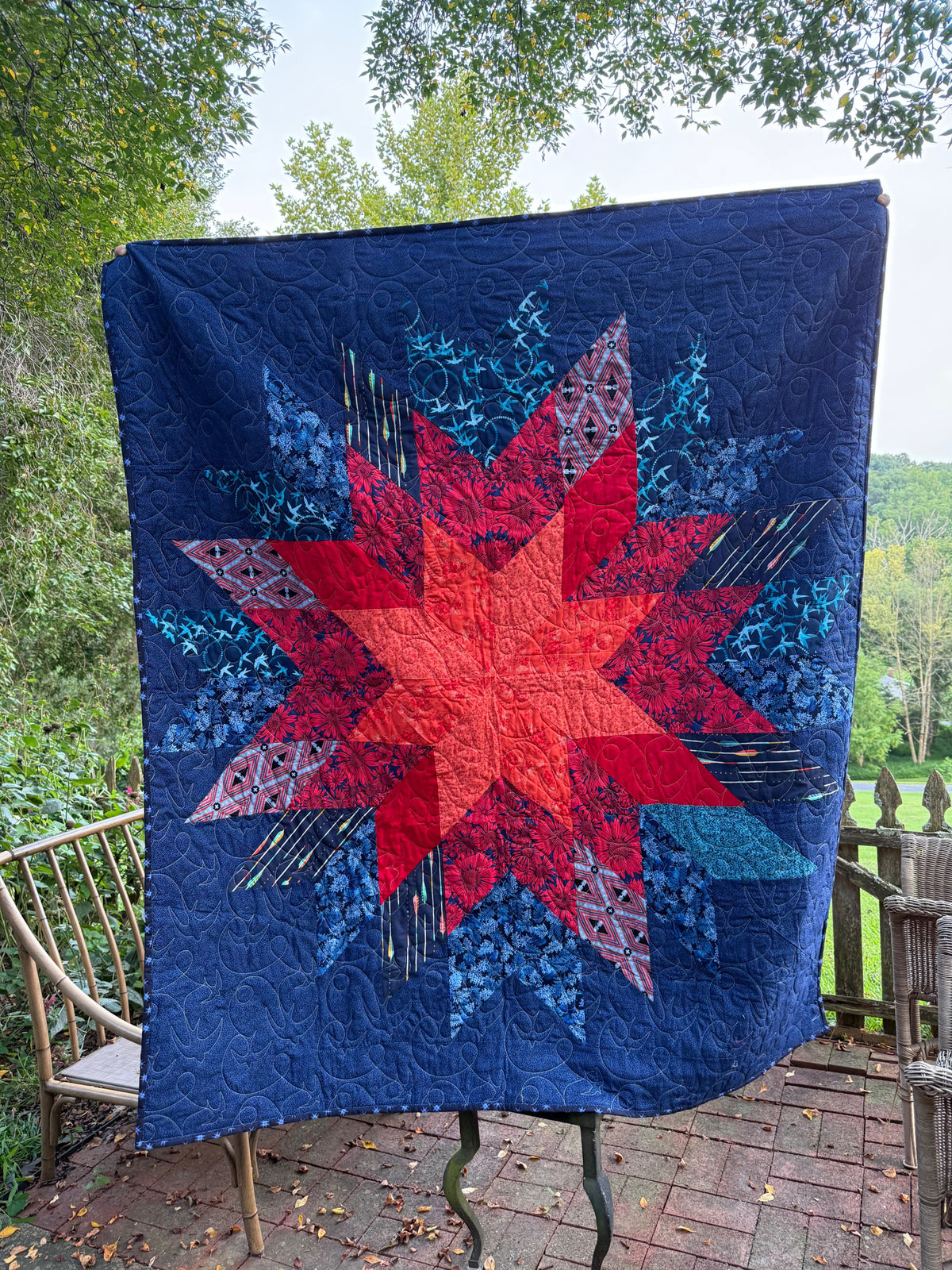 Homestead Star Quilt Pattern - PDF quilt made by Kristin