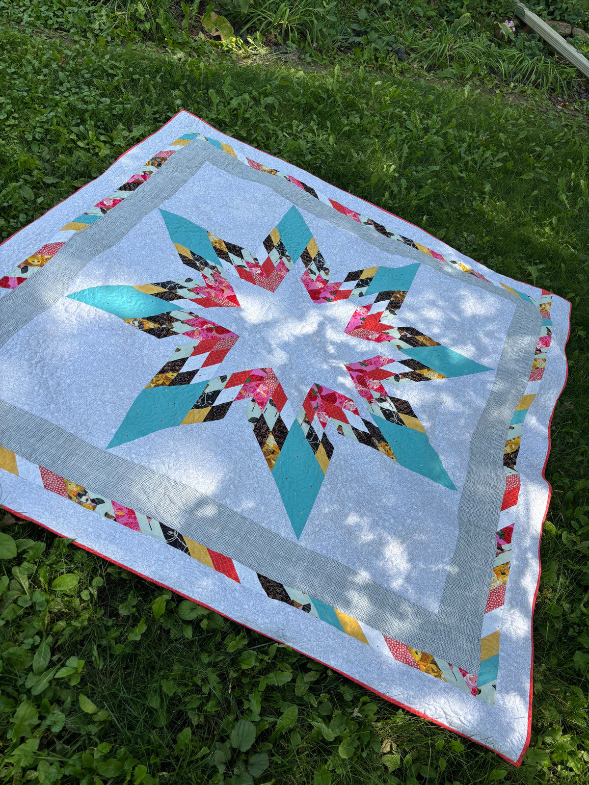 Camp Star Quilt Pattern - PDF quilt made by Connie