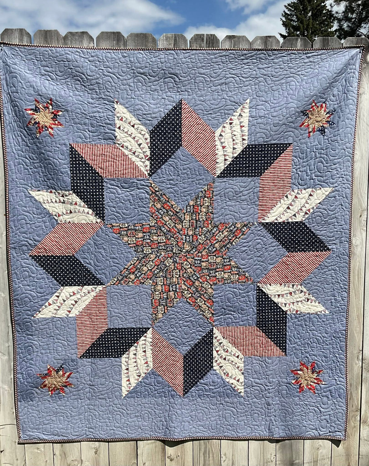 Lone Star Legacy: 12 Modern Projects by Lindlee Smith - Signed version quilt made by Dorothy