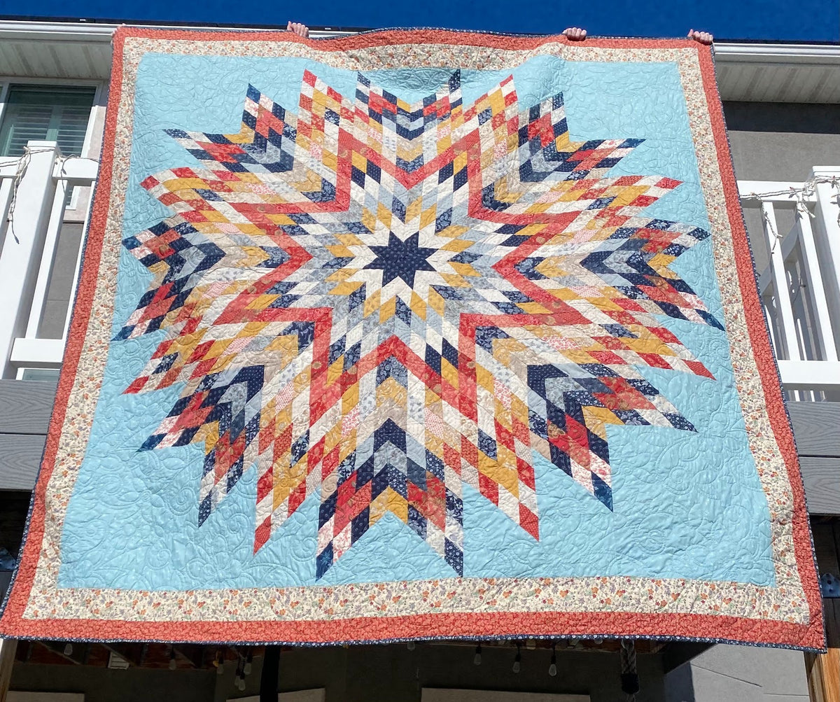 Big Sky Star Quilt Pattern - PDF quilt made by Kendra