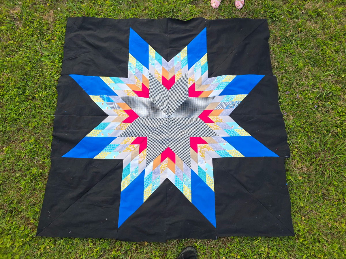 Camp Star Quilt Pattern - PDF quilt made by Carson