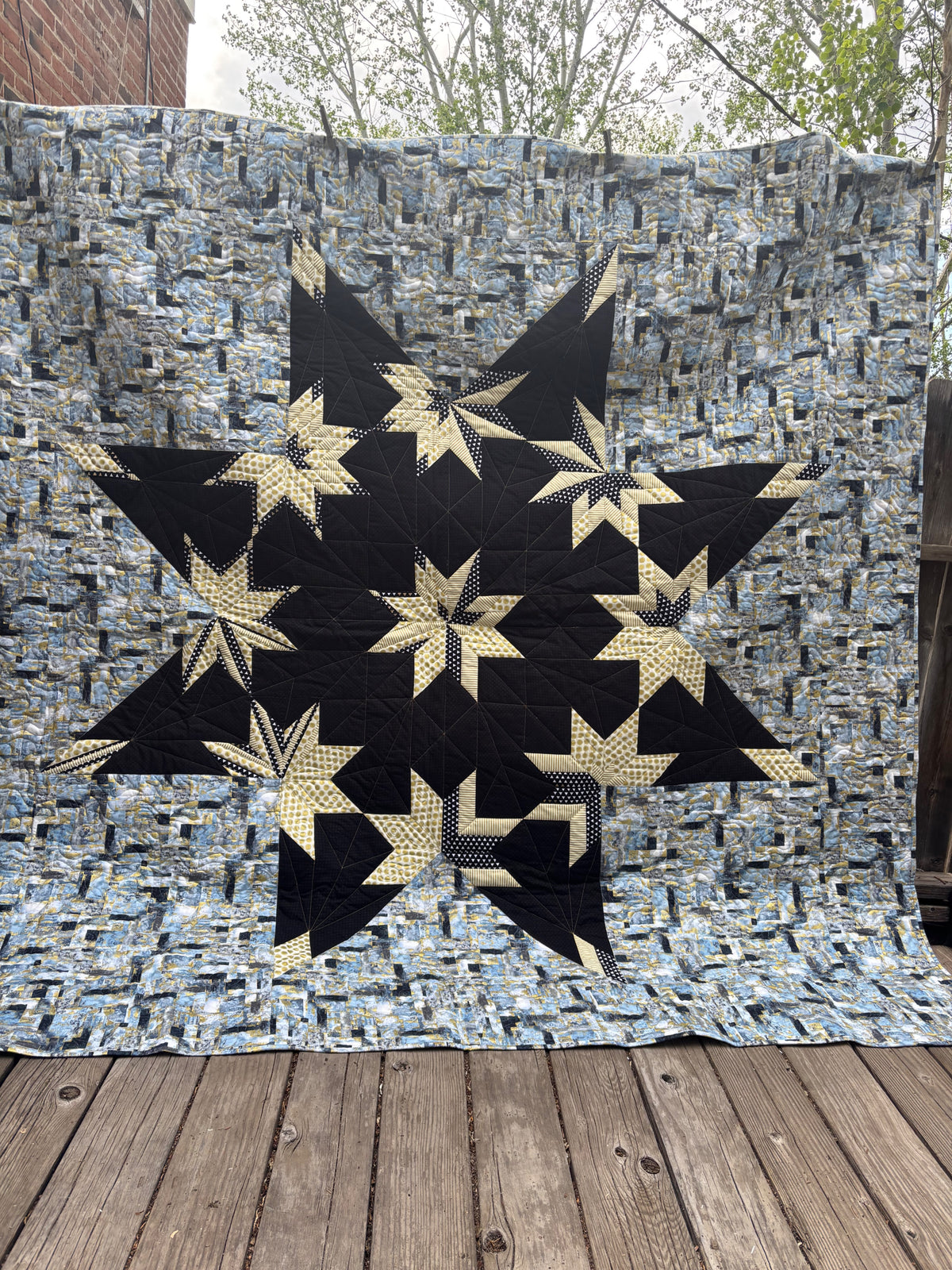Combo Star Quilt Pattern - PDF quilt made by Claudia